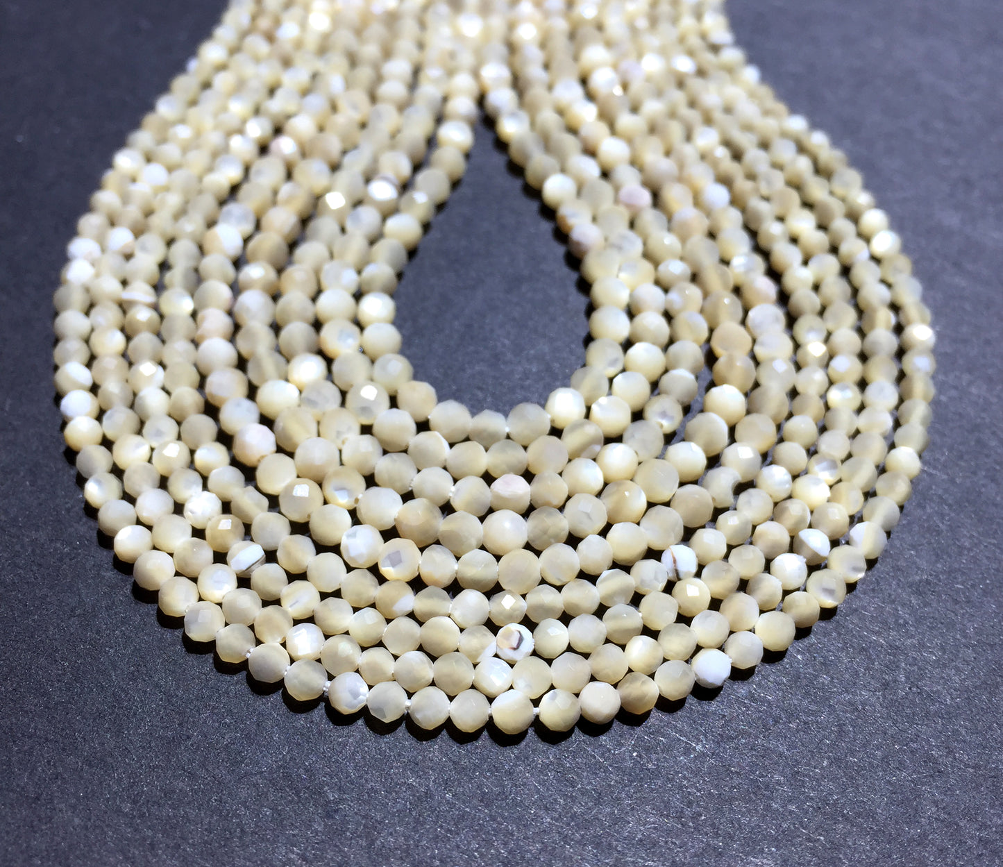 Natural MOP Small Size Loose Beads