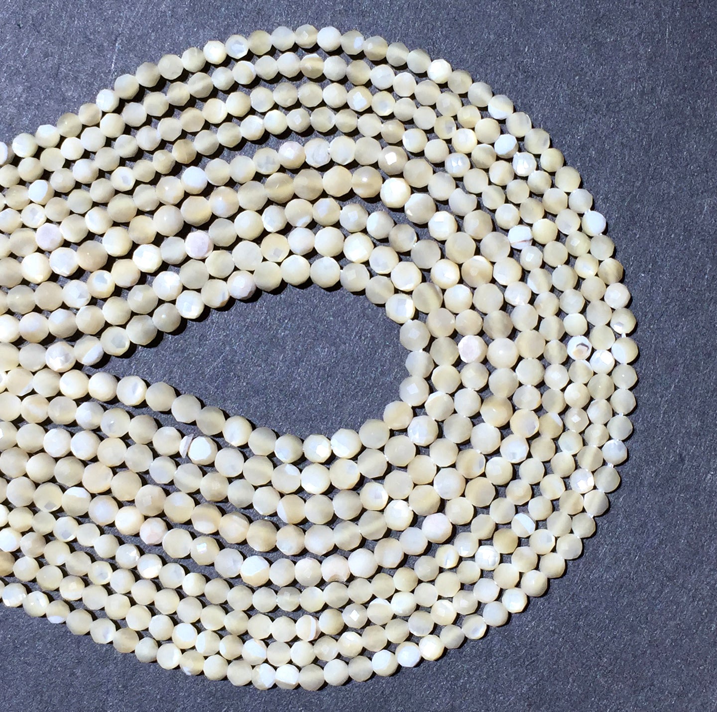 Natural MOP Small Size Loose Beads