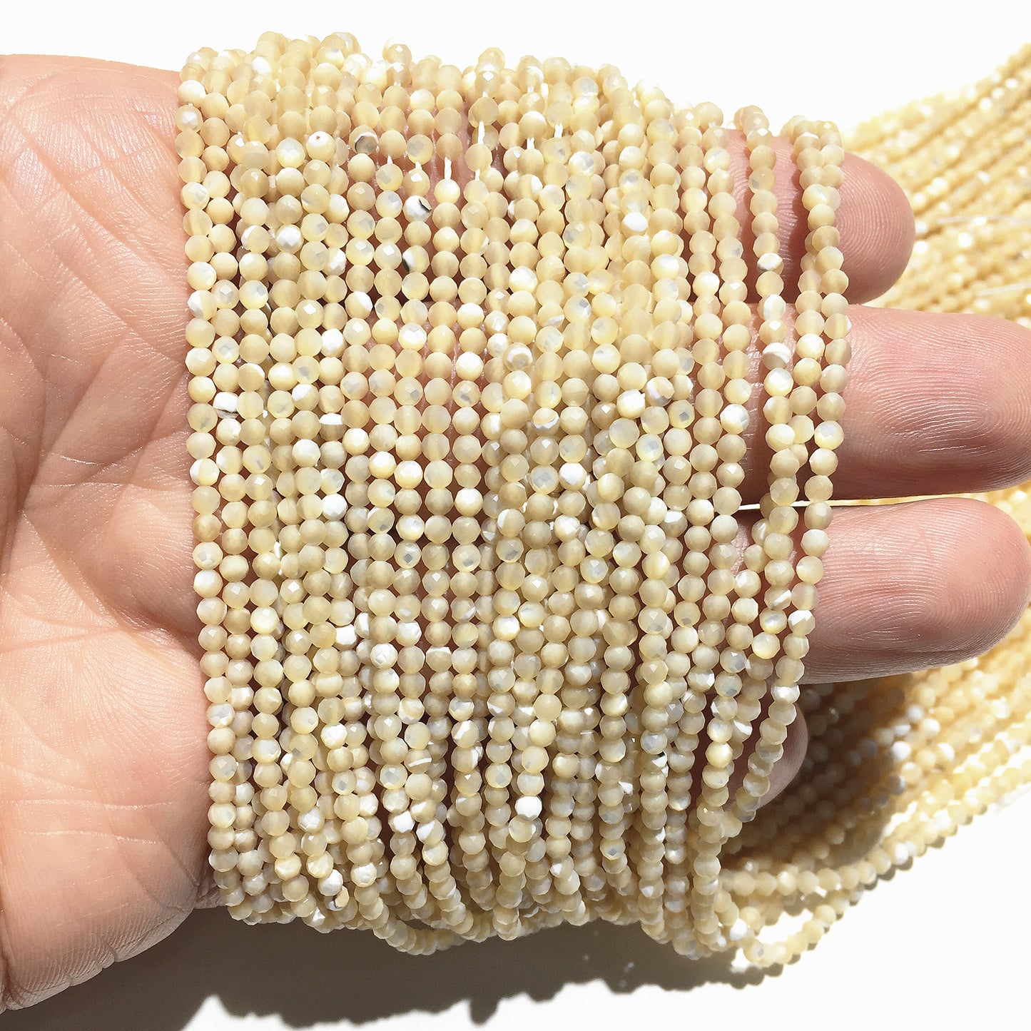 Natural MOP Small Size Loose Beads