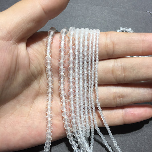 Natural Crystal Clear Quartz Small Size Loose Beads