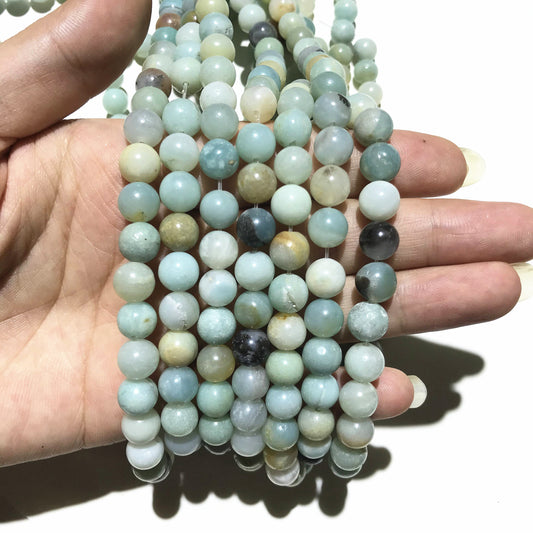 Natural Amazonite Round Loose Bead