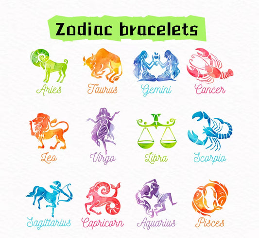 Zodiac Set Crystal bracelets