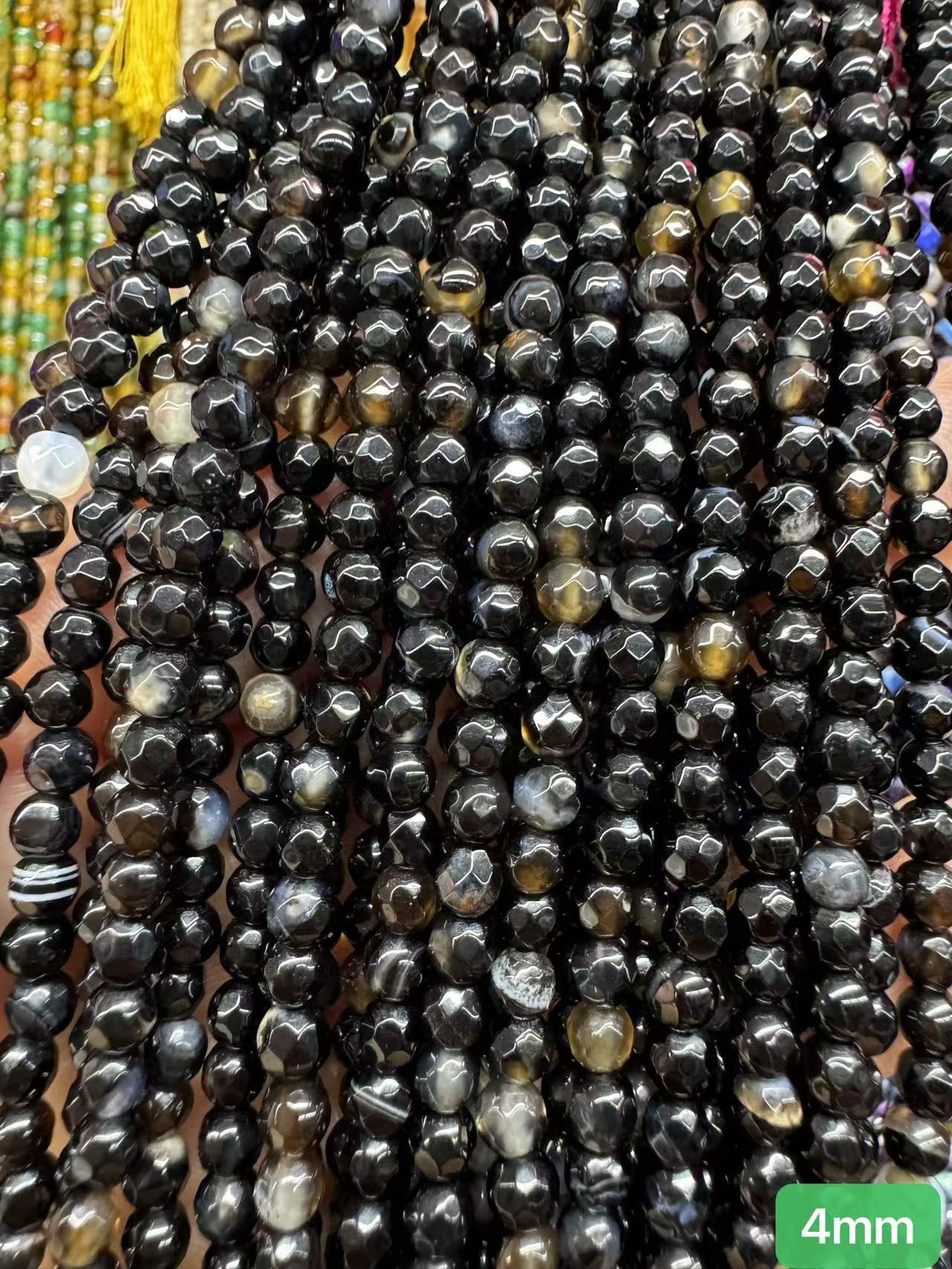 $1  4mm loose beads I