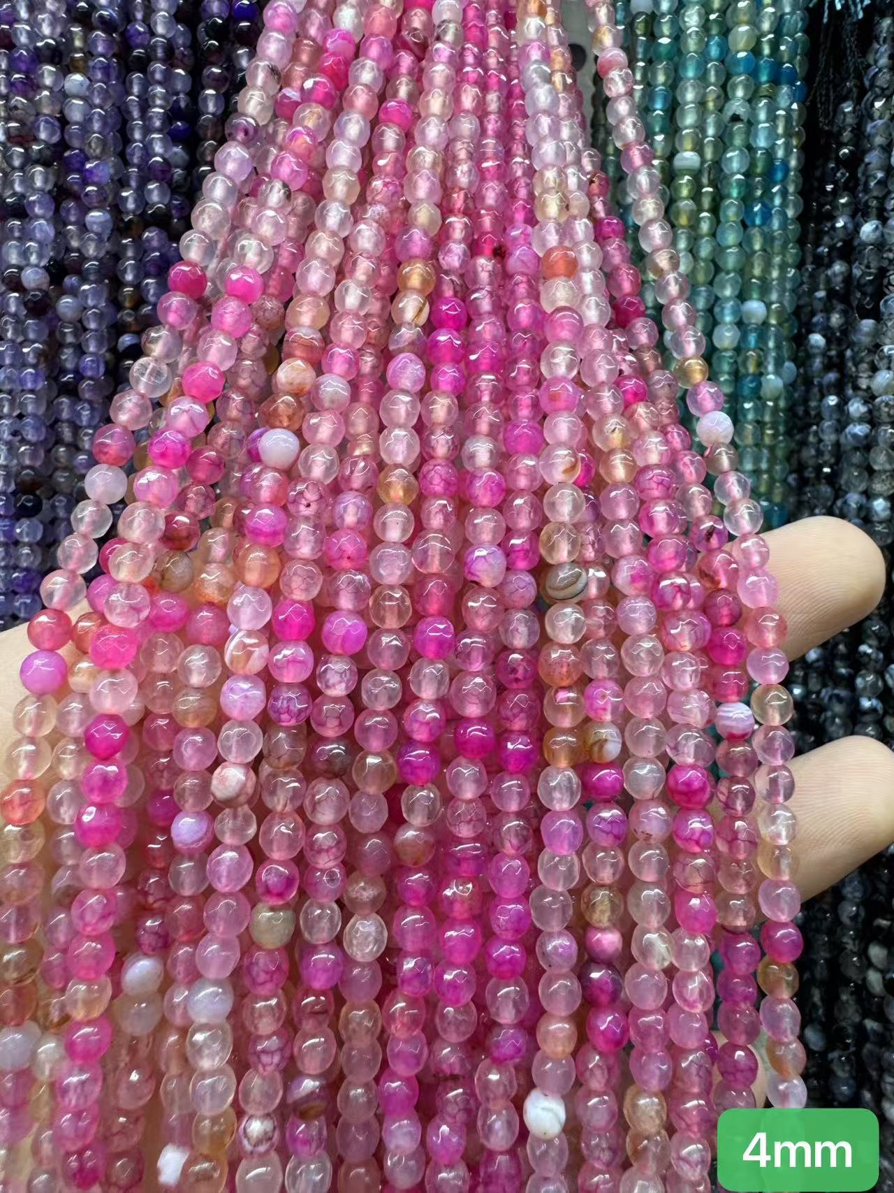 $1  4mm loose beads I