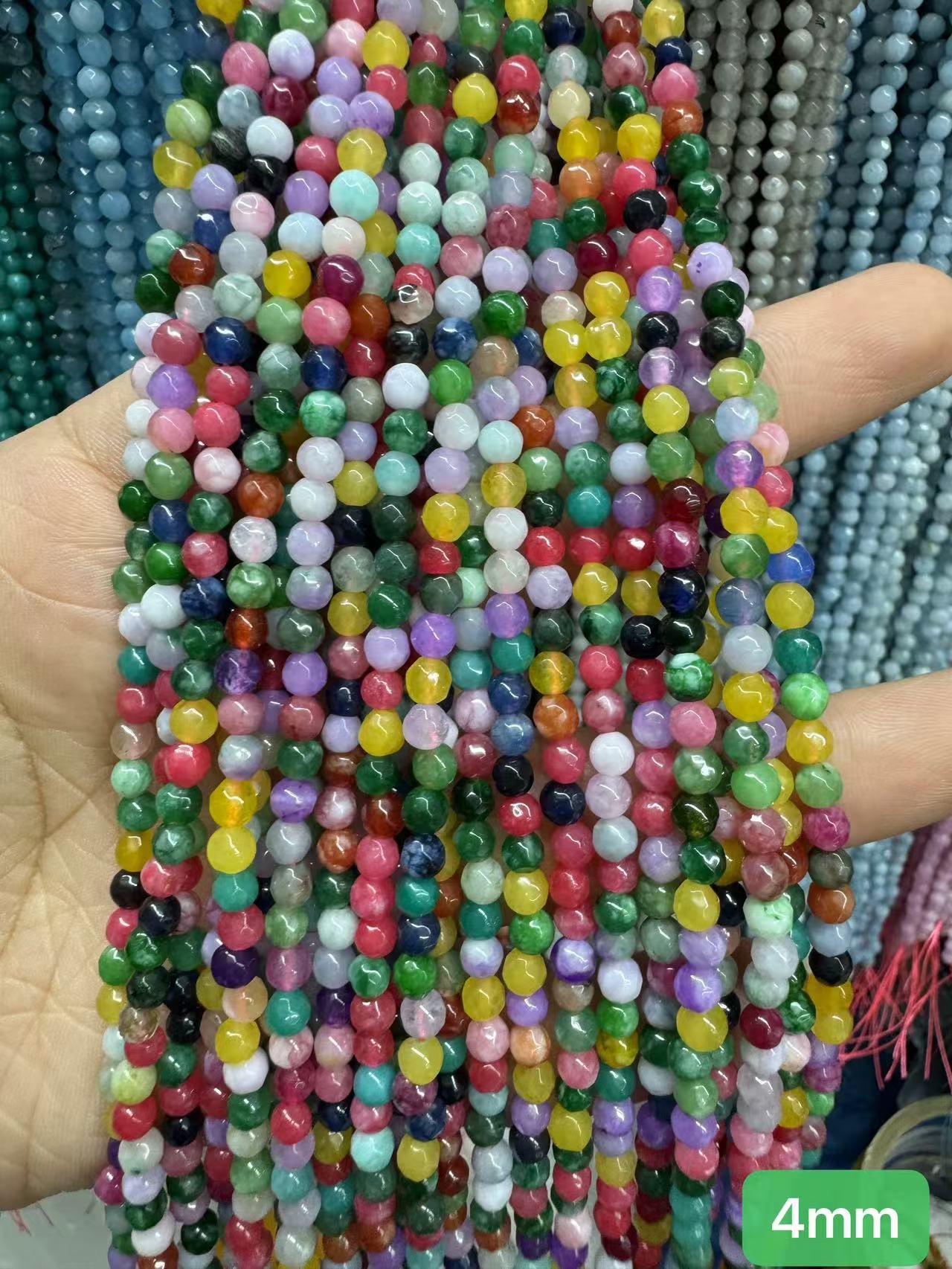 $1  4mm loose beads I