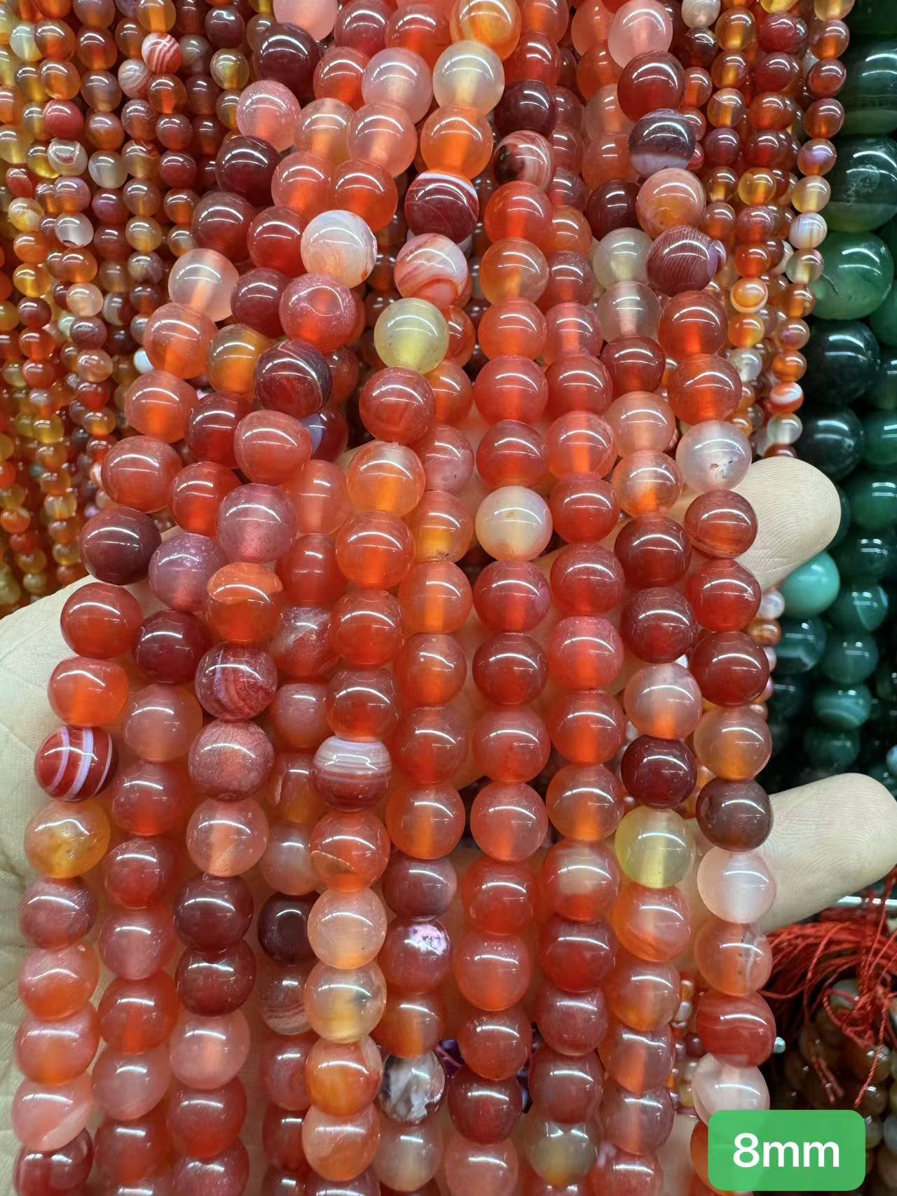 $ 1 8mm  loose beads