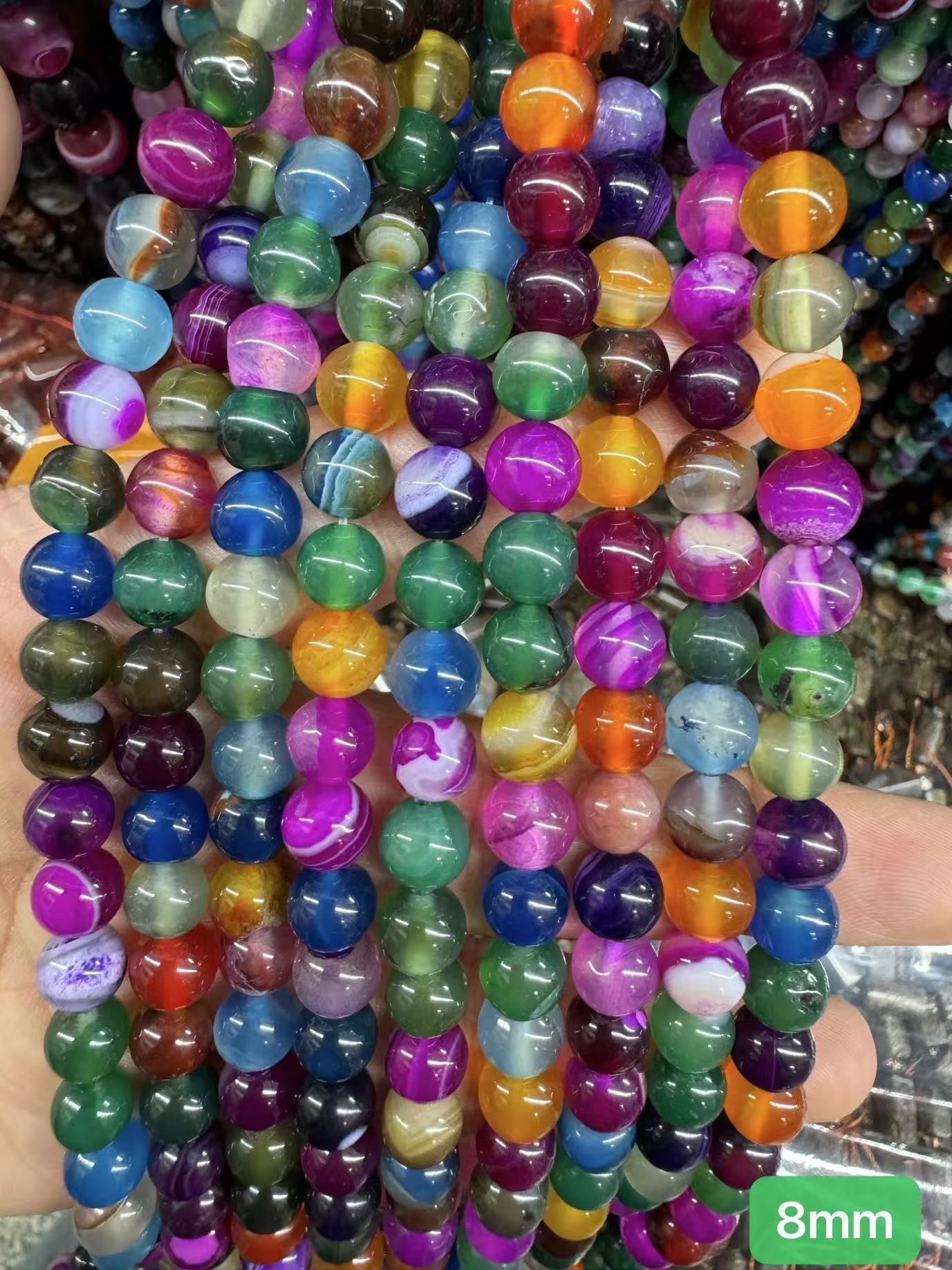 $ 1 8mm  loose beads