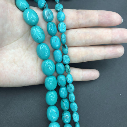 Turquoise Loose Beads Round Fcaeted Rice Rondelle Flat Oval Irregular Shape Beads