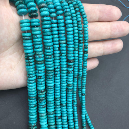Turquoise Loose Beads Round Fcaeted Rice Rondelle Flat Oval Irregular Shape Beads