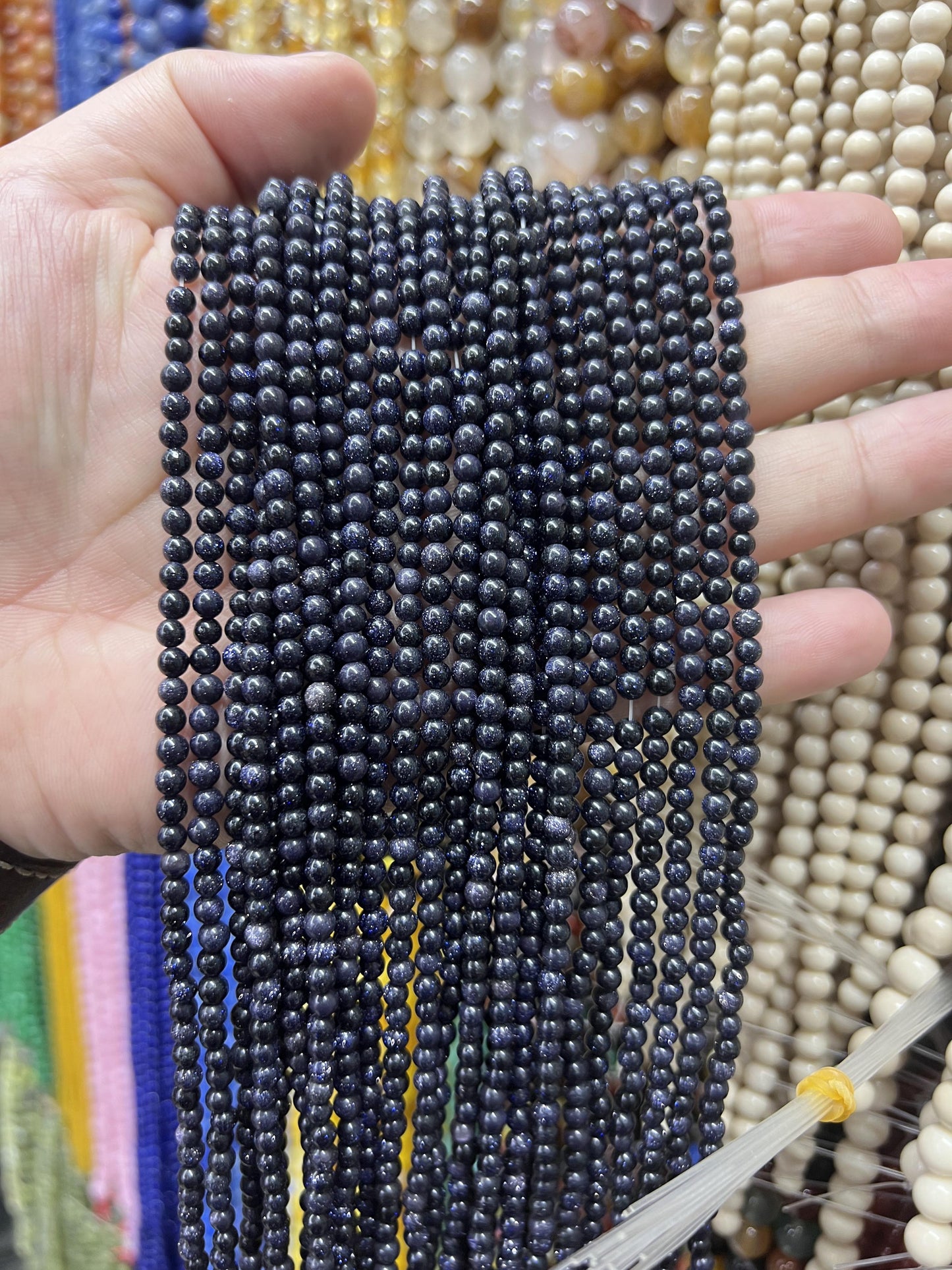 $1  4mm loose beads I