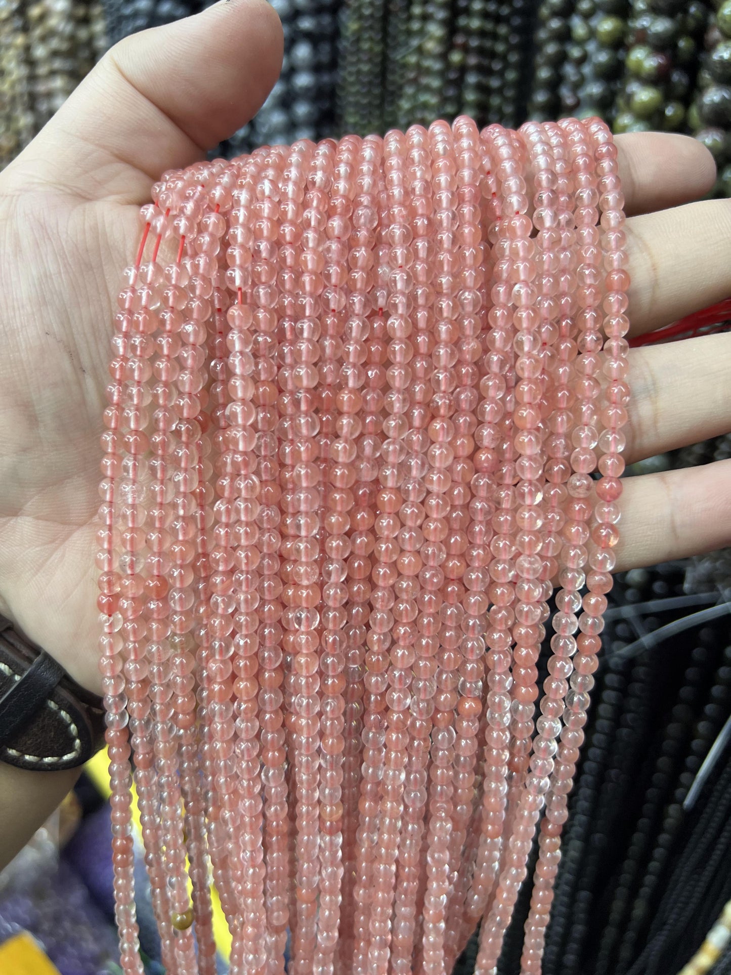 $1  4mm loose beads I