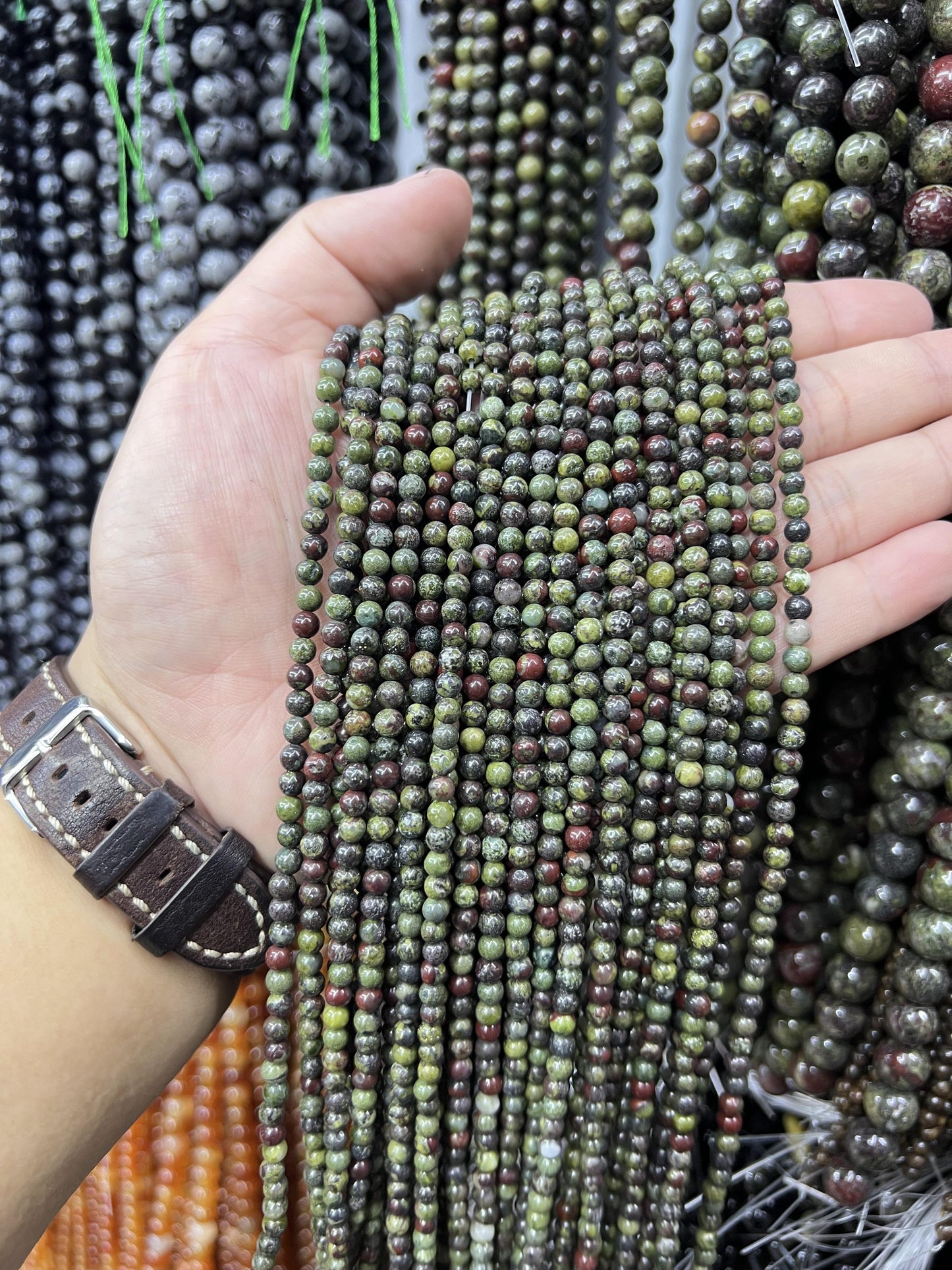 $1  4mm loose beads I