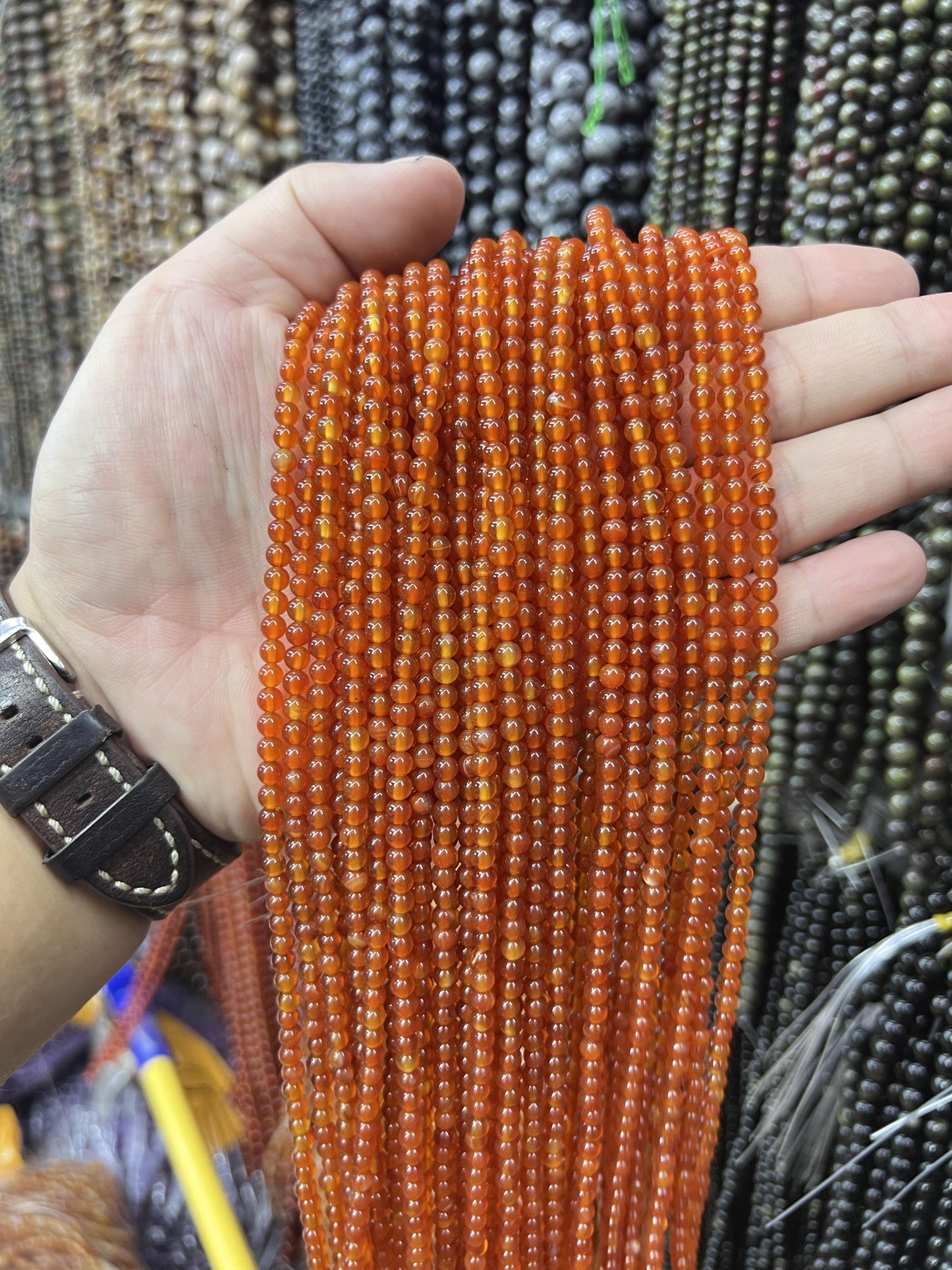 $1  4mm loose beads I