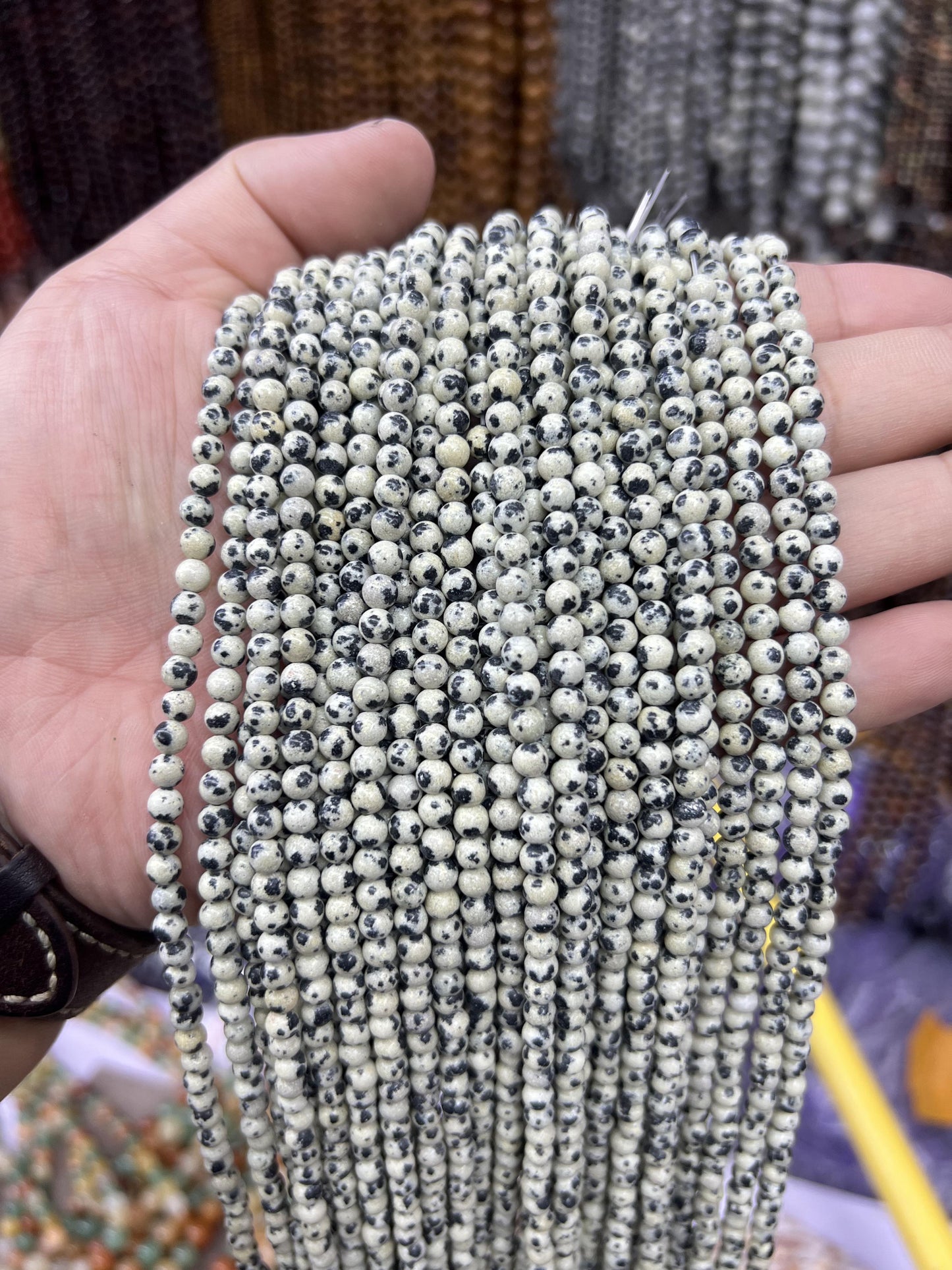 $1  4mm loose beads I