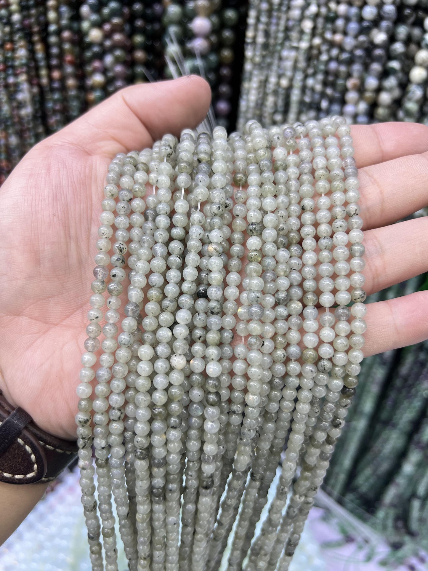 $1  4mm loose beads I