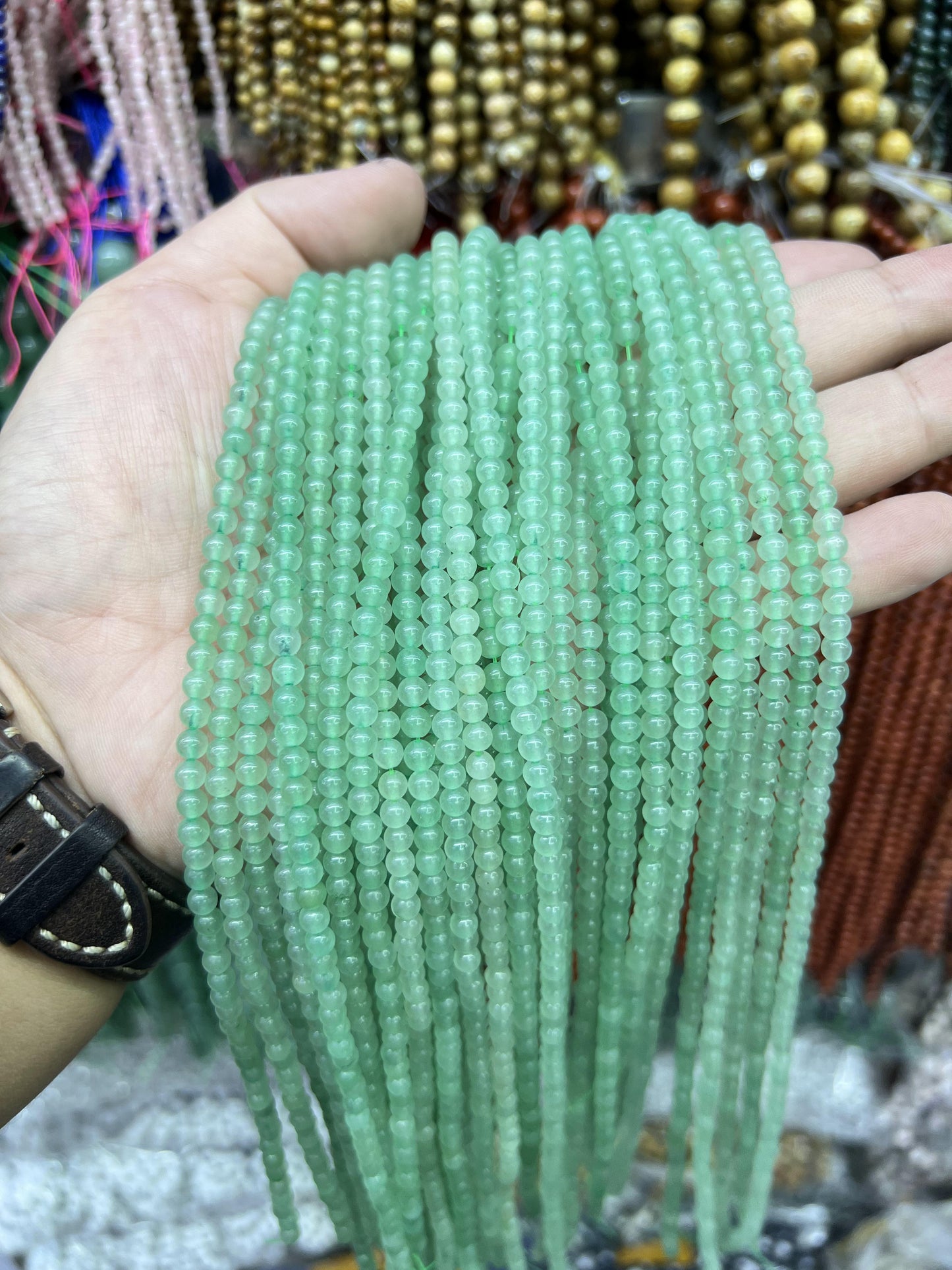 $1  4mm loose beads I