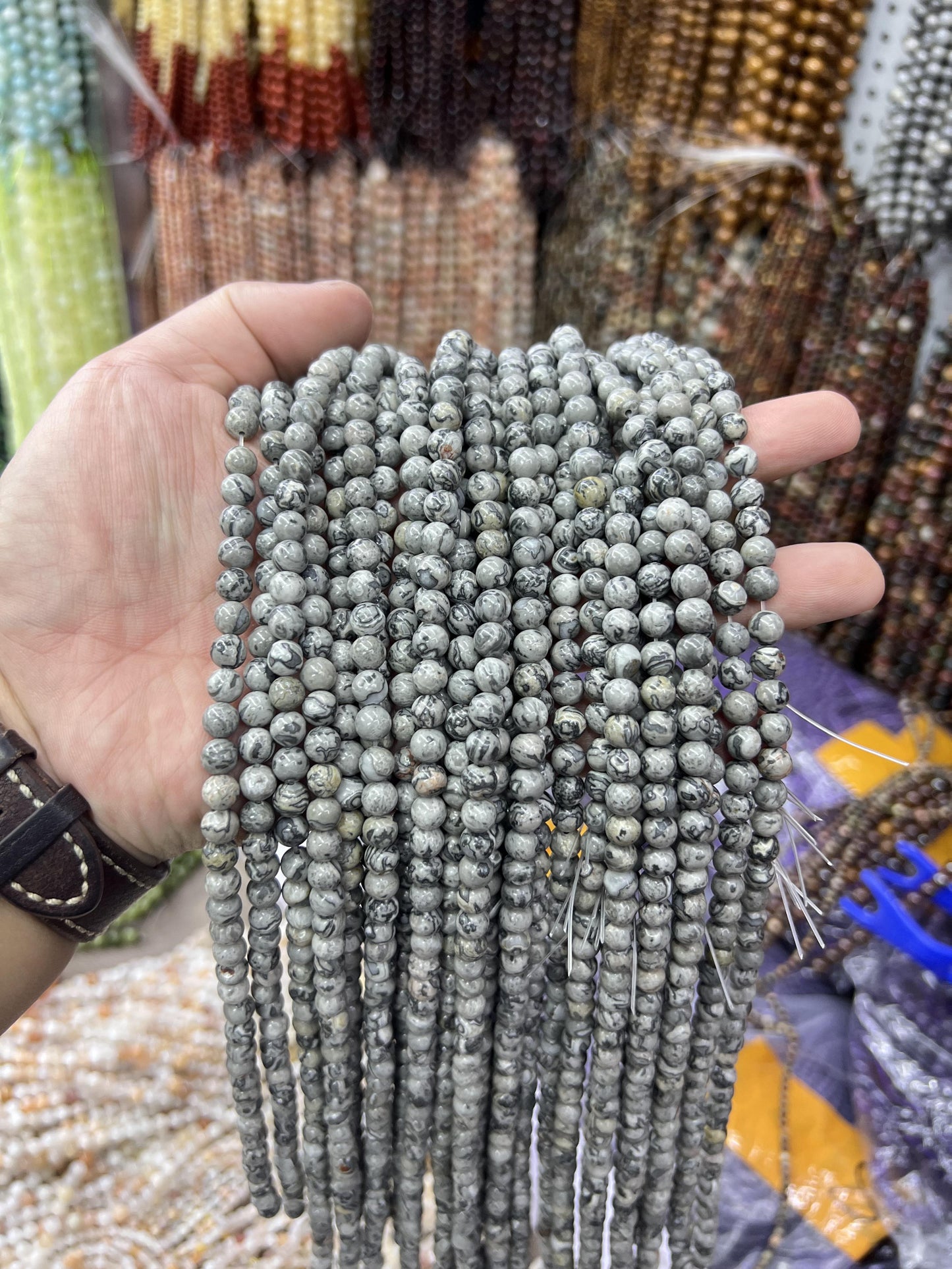 $1 6mm loose beads I