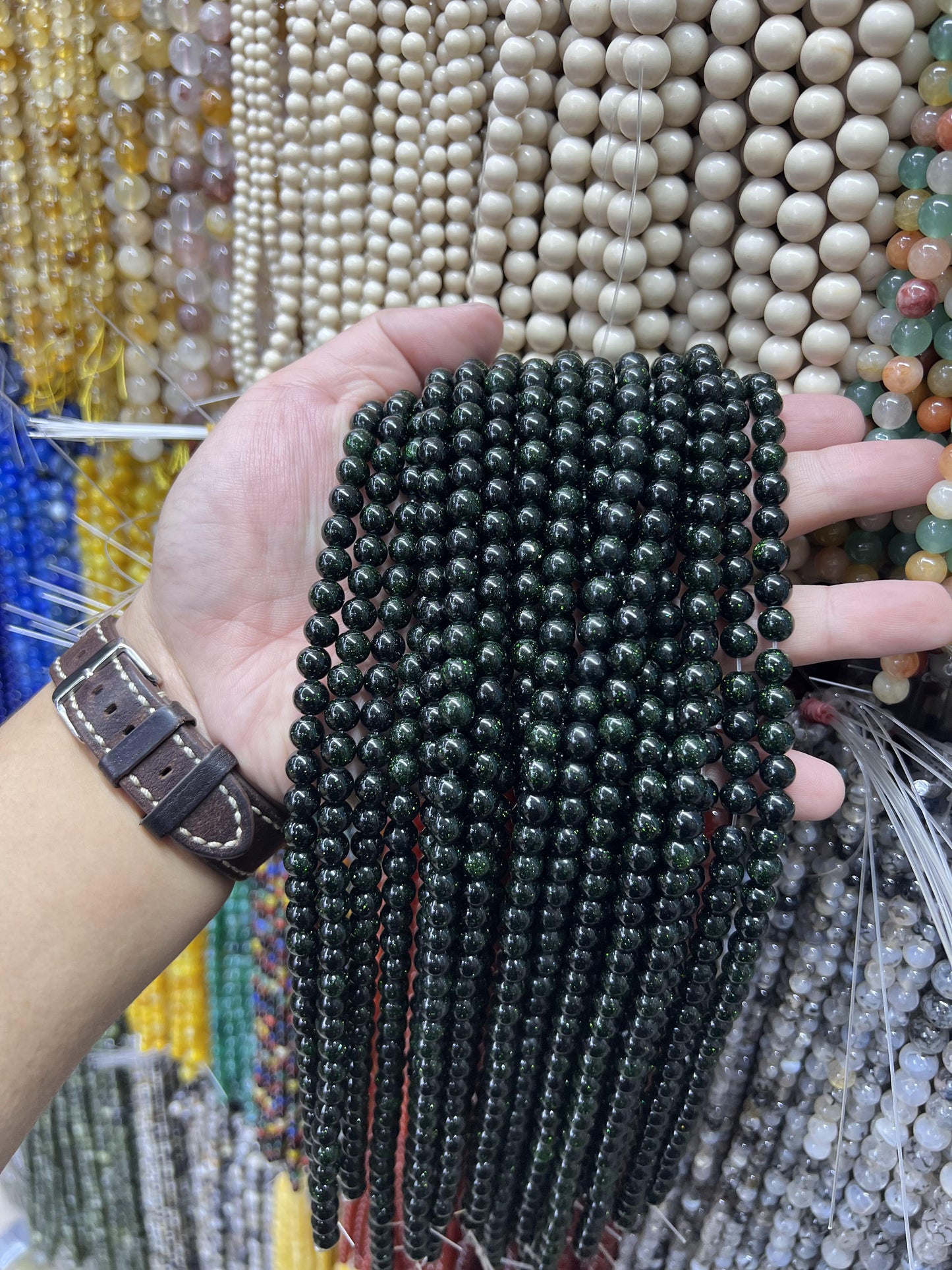 $ 1 8mm  loose beads