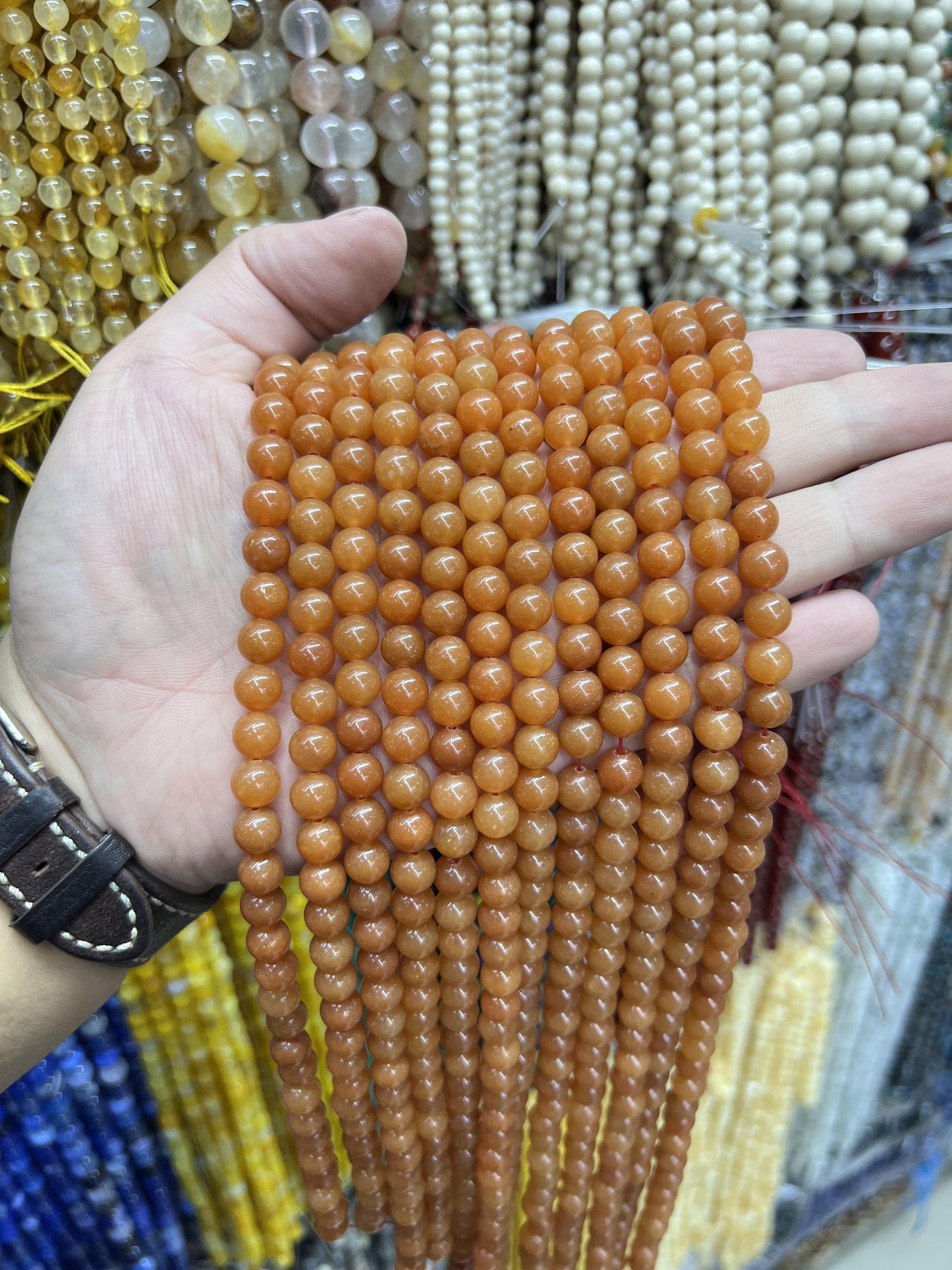 $ 1 8mm  loose beads