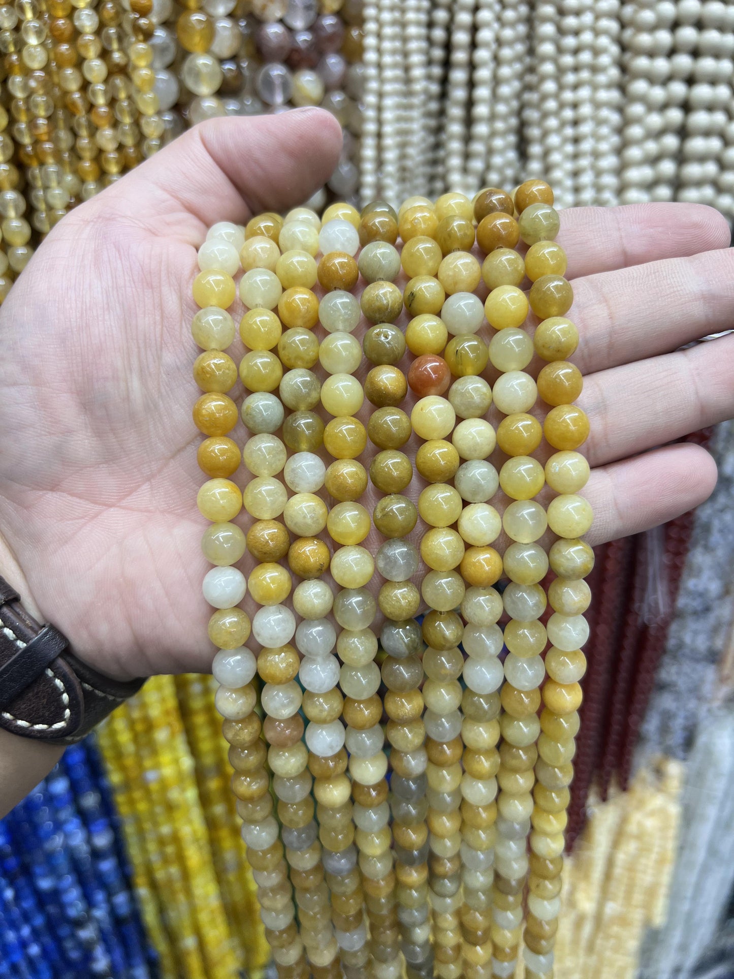 $ 1 8mm  loose beads