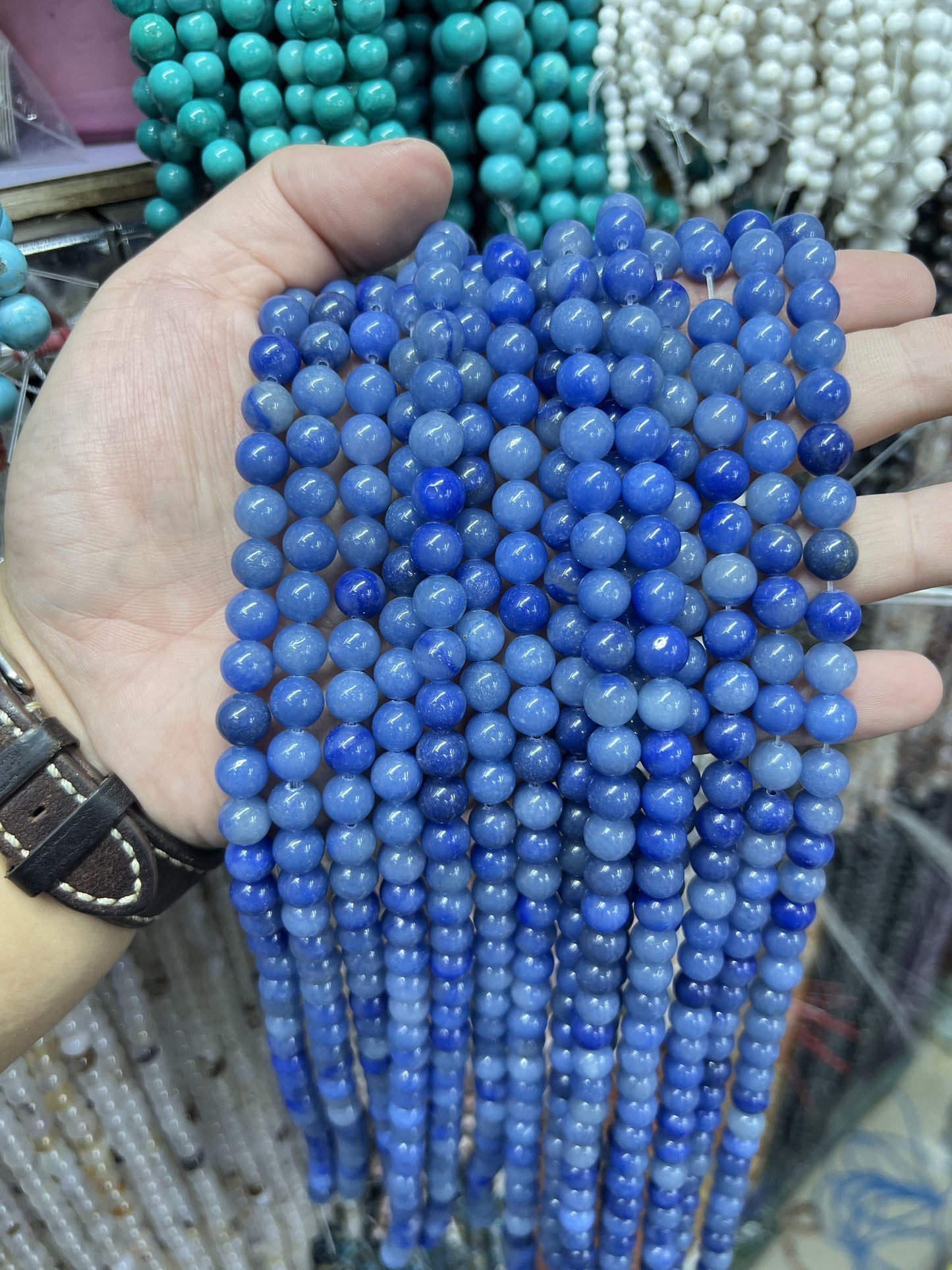 $ 1 8mm  loose beads