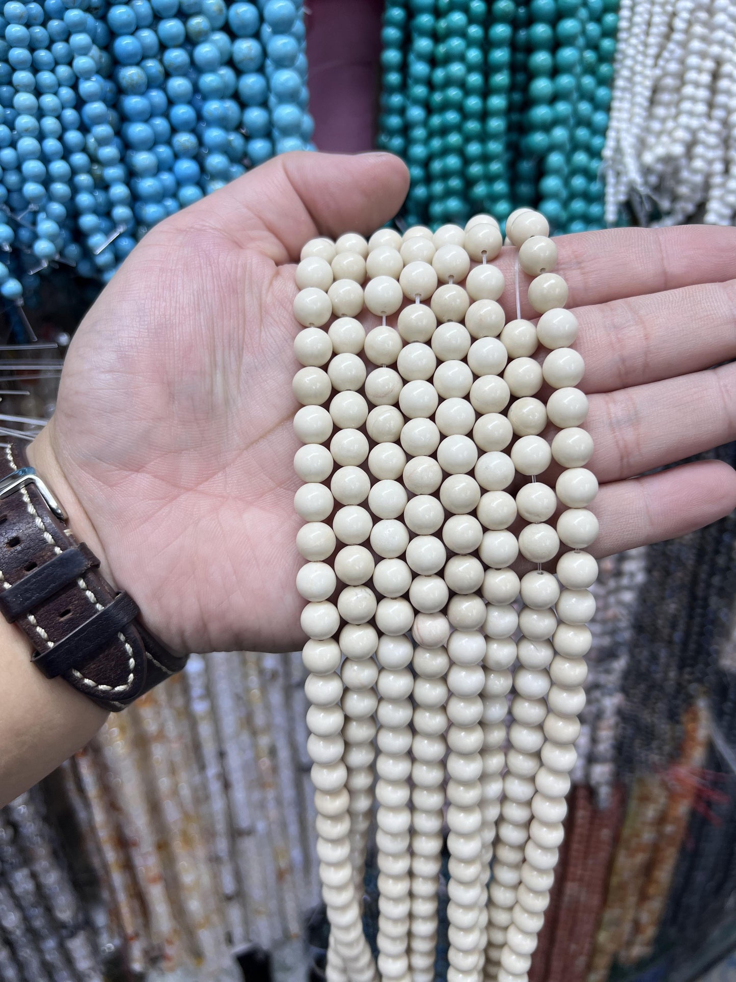 $ 1 8mm  loose beads