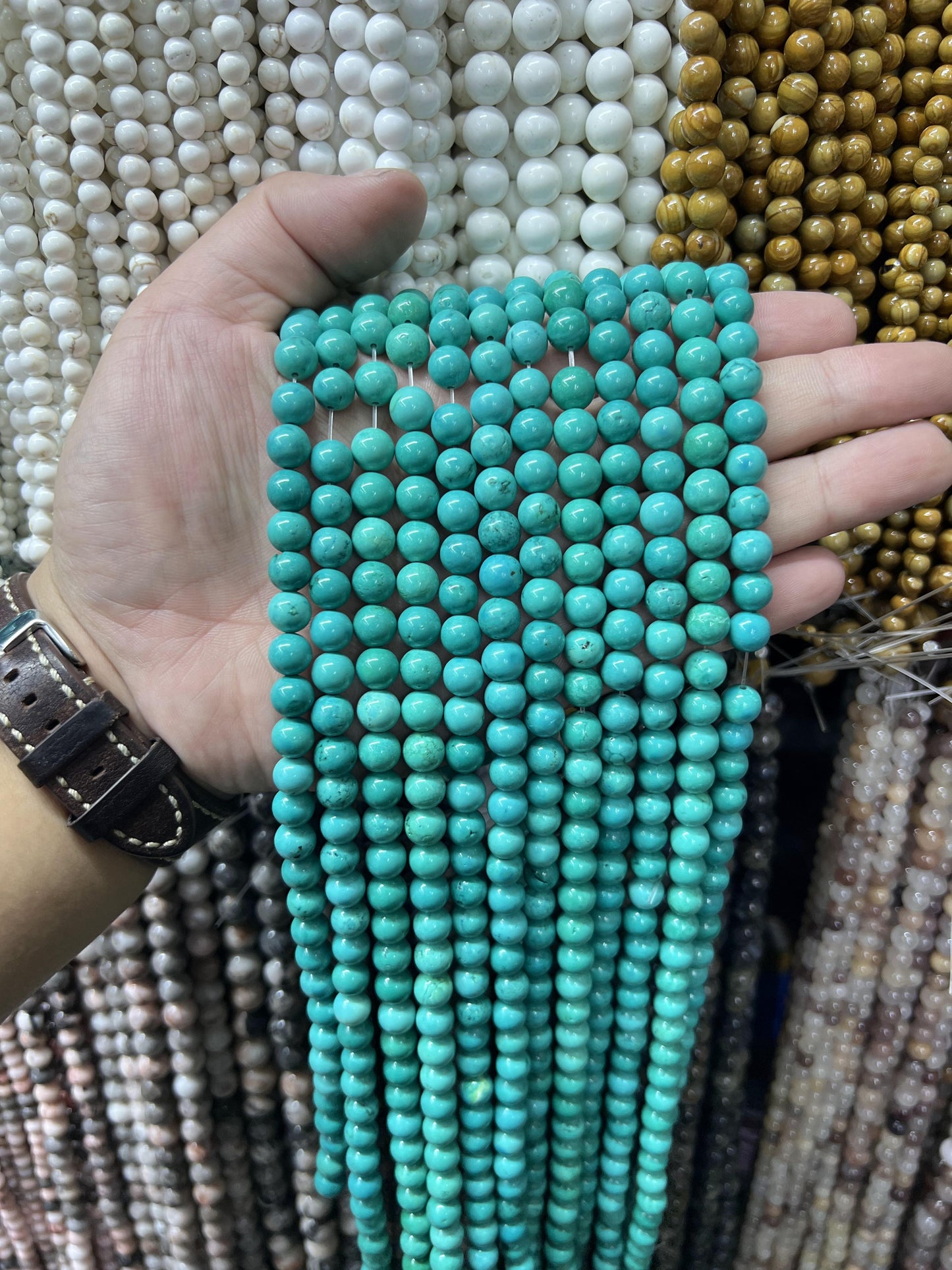 $ 1 8mm  loose beads