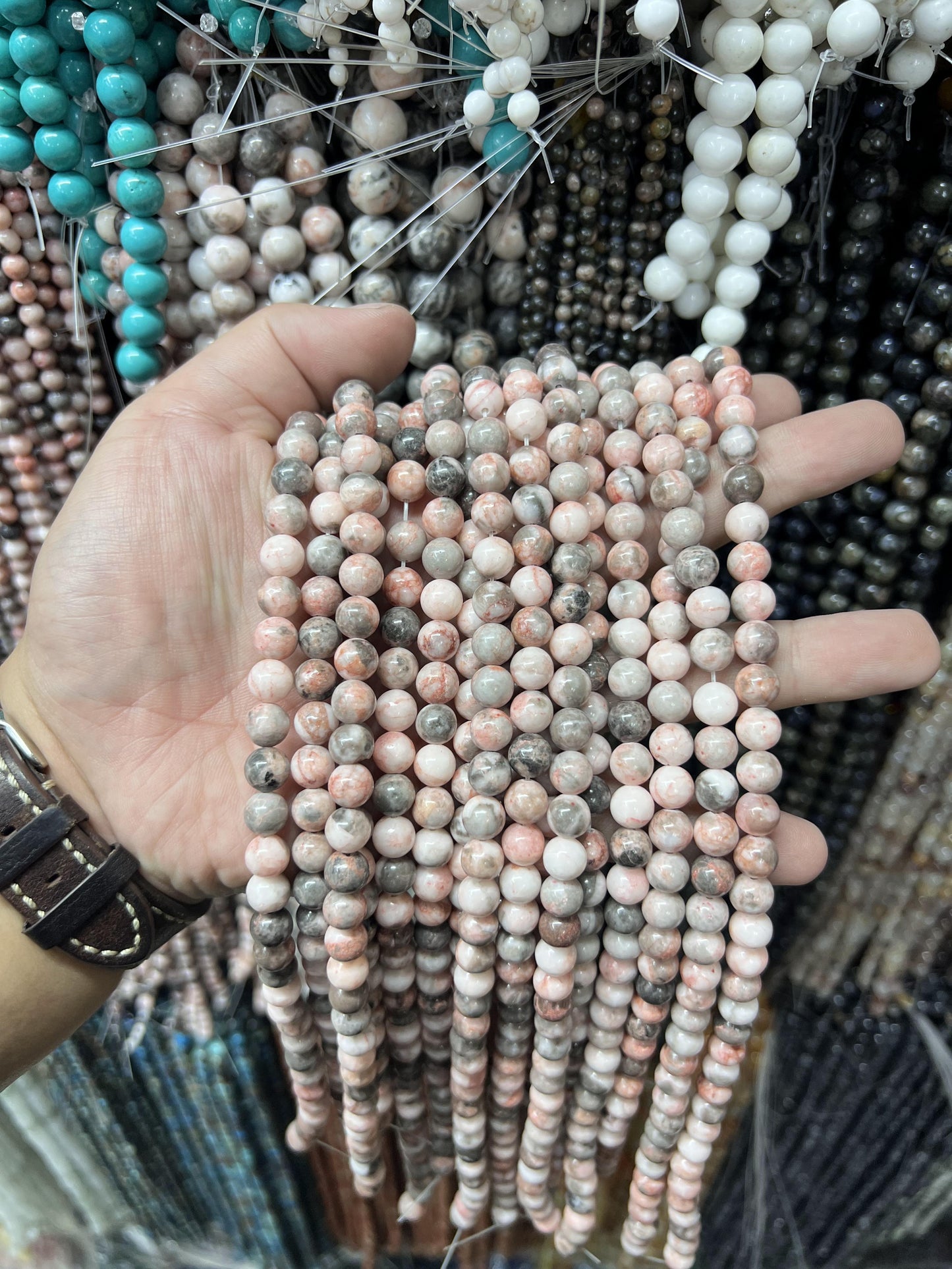 $ 1 8mm  loose beads