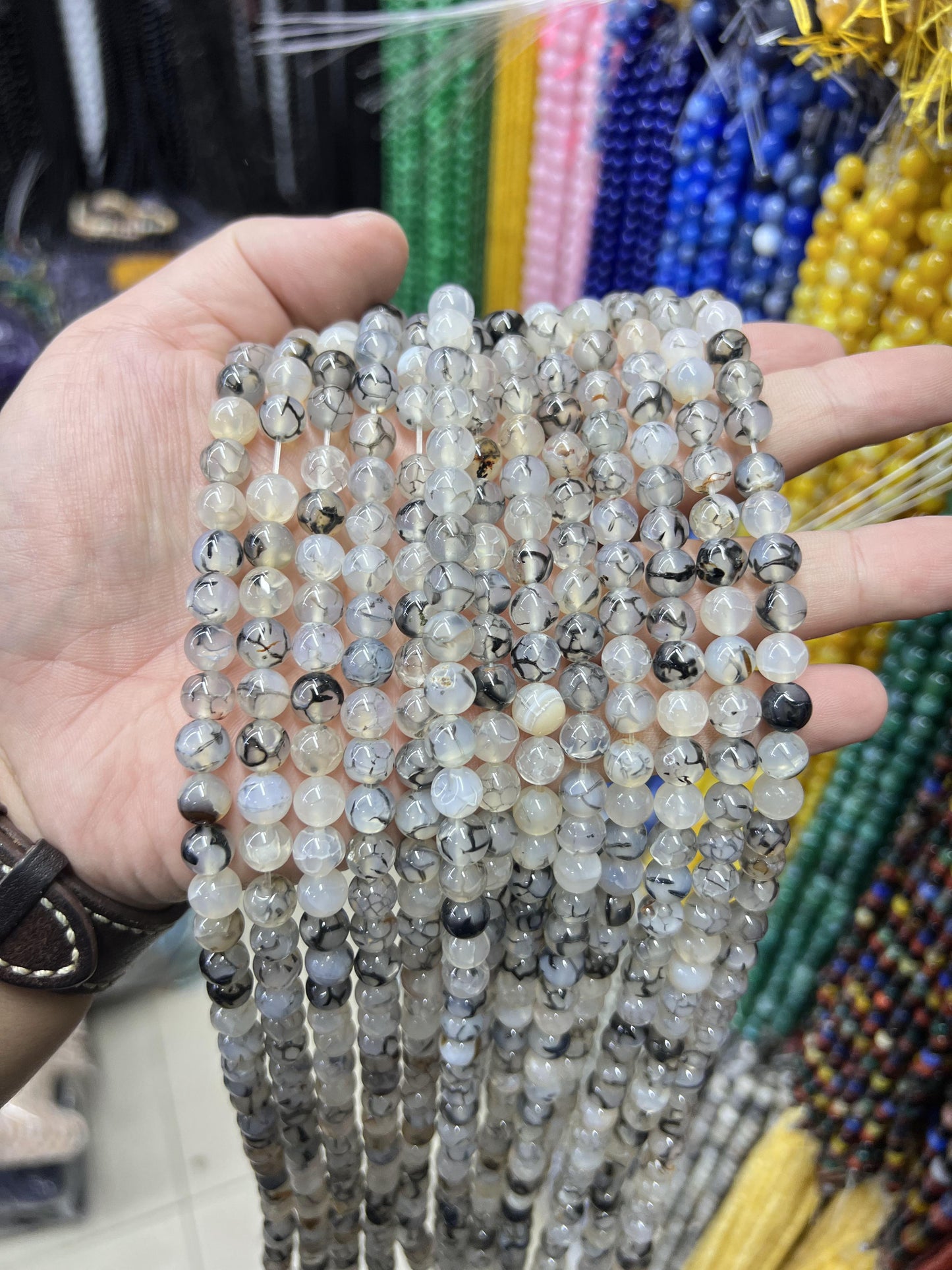 $ 1 8mm  loose beads