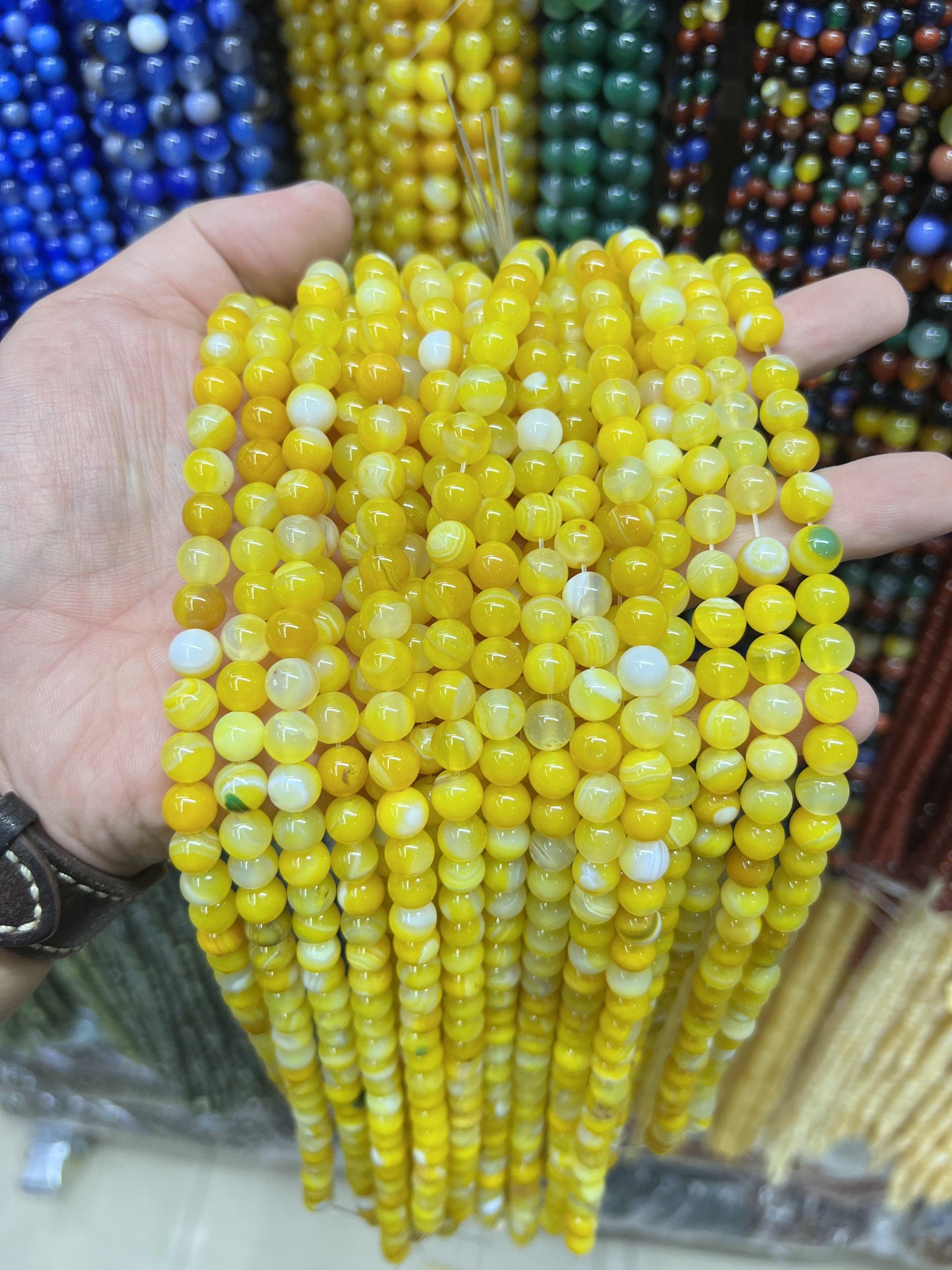 $ 1 8mm  loose beads