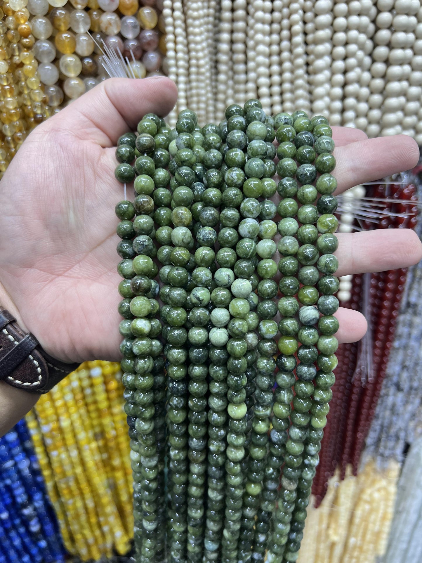 $ 1 8mm  loose beads