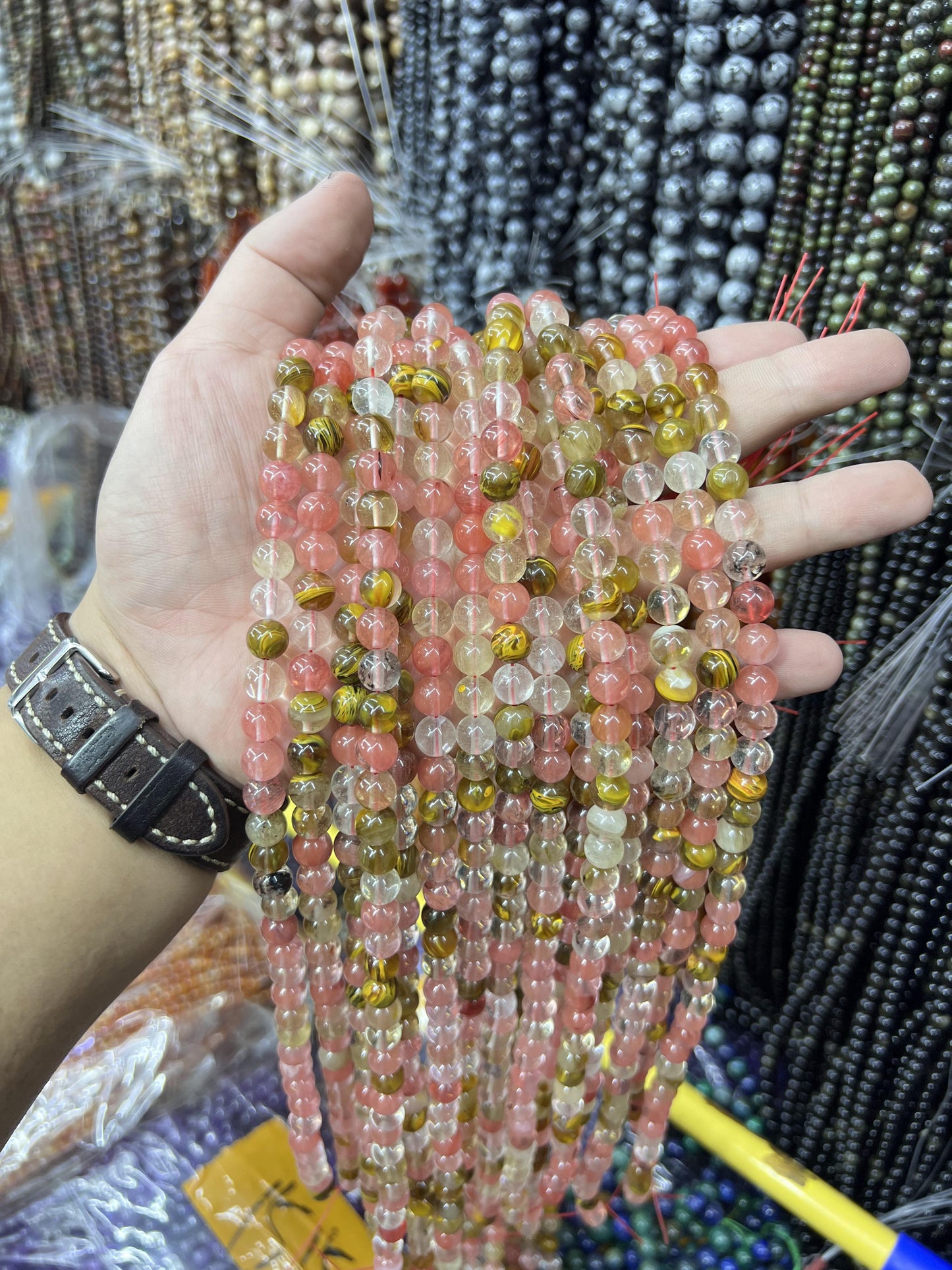 $ 1 8mm  loose beads