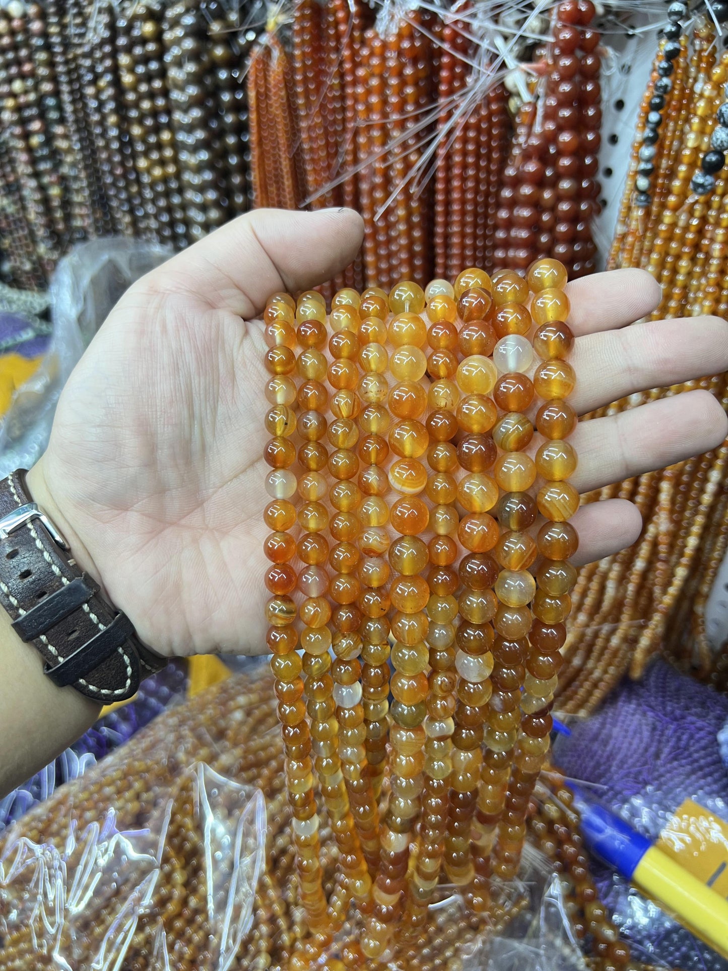 $ 1 8mm  loose beads