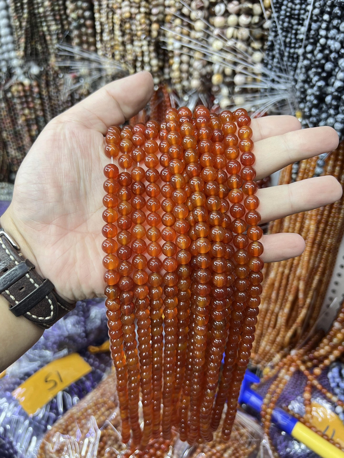 $ 1 8mm  loose beads