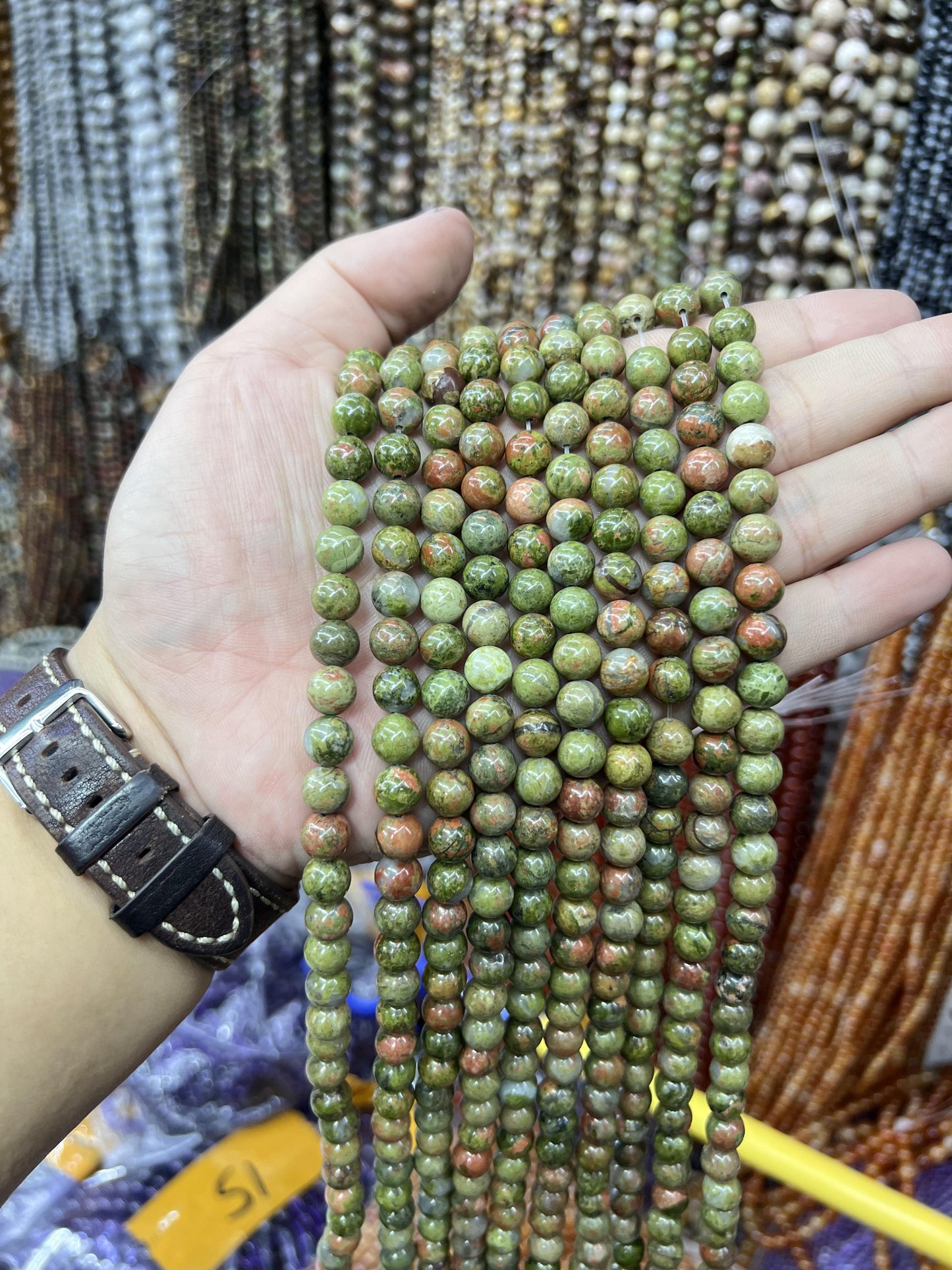 $ 1 8mm  loose beads