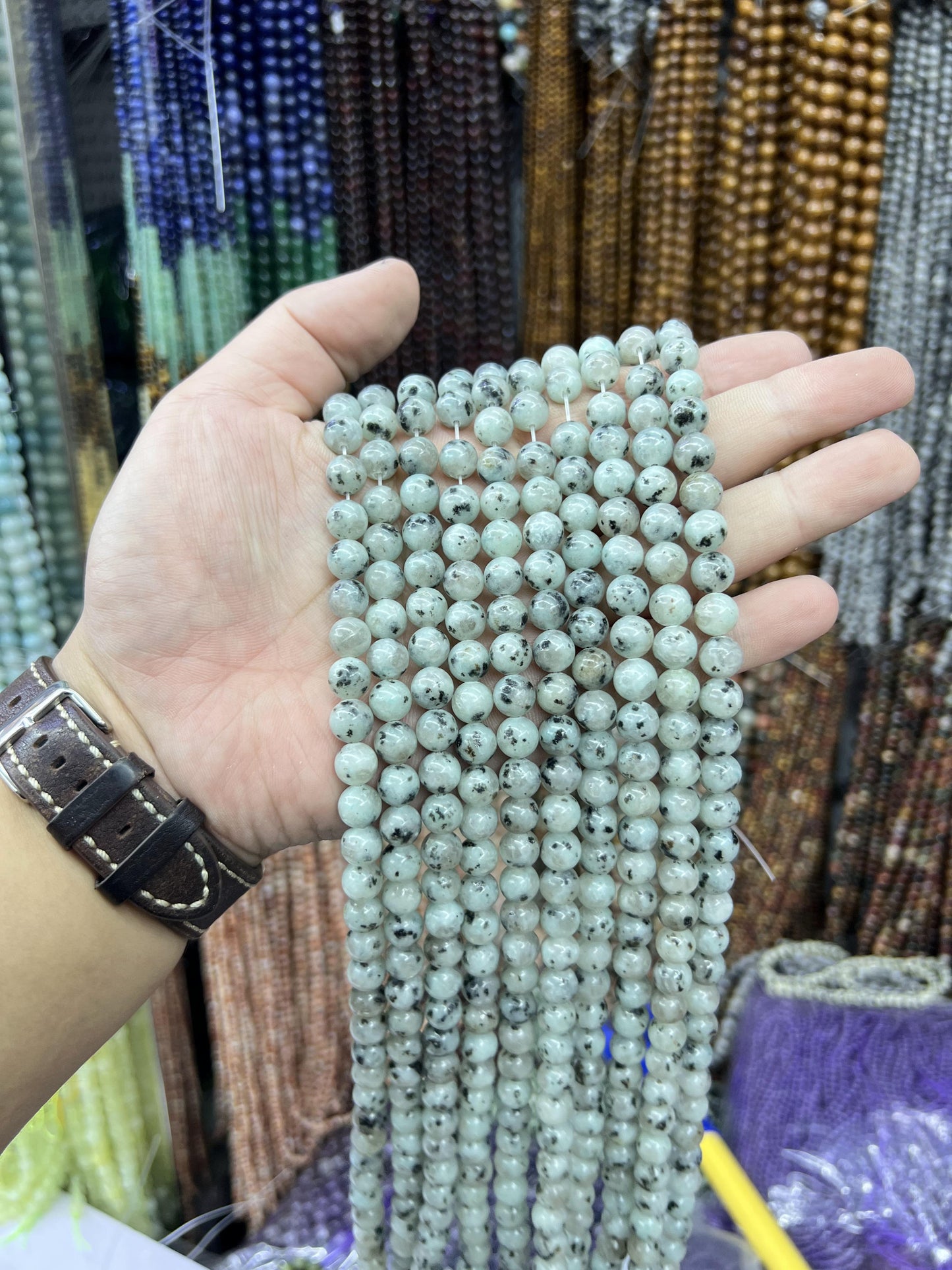 $ 1 8mm  loose beads