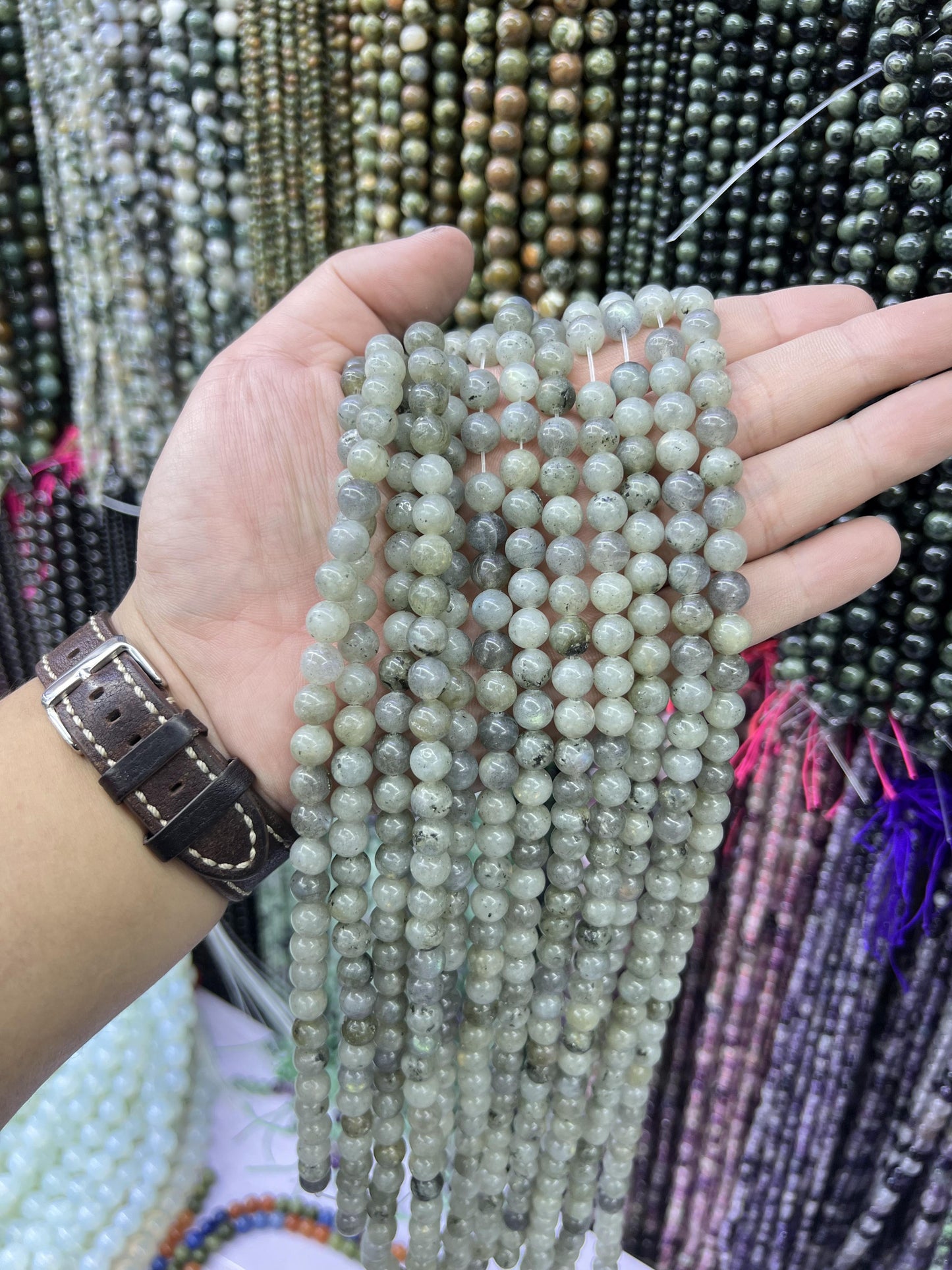 $ 1 8mm  loose beads