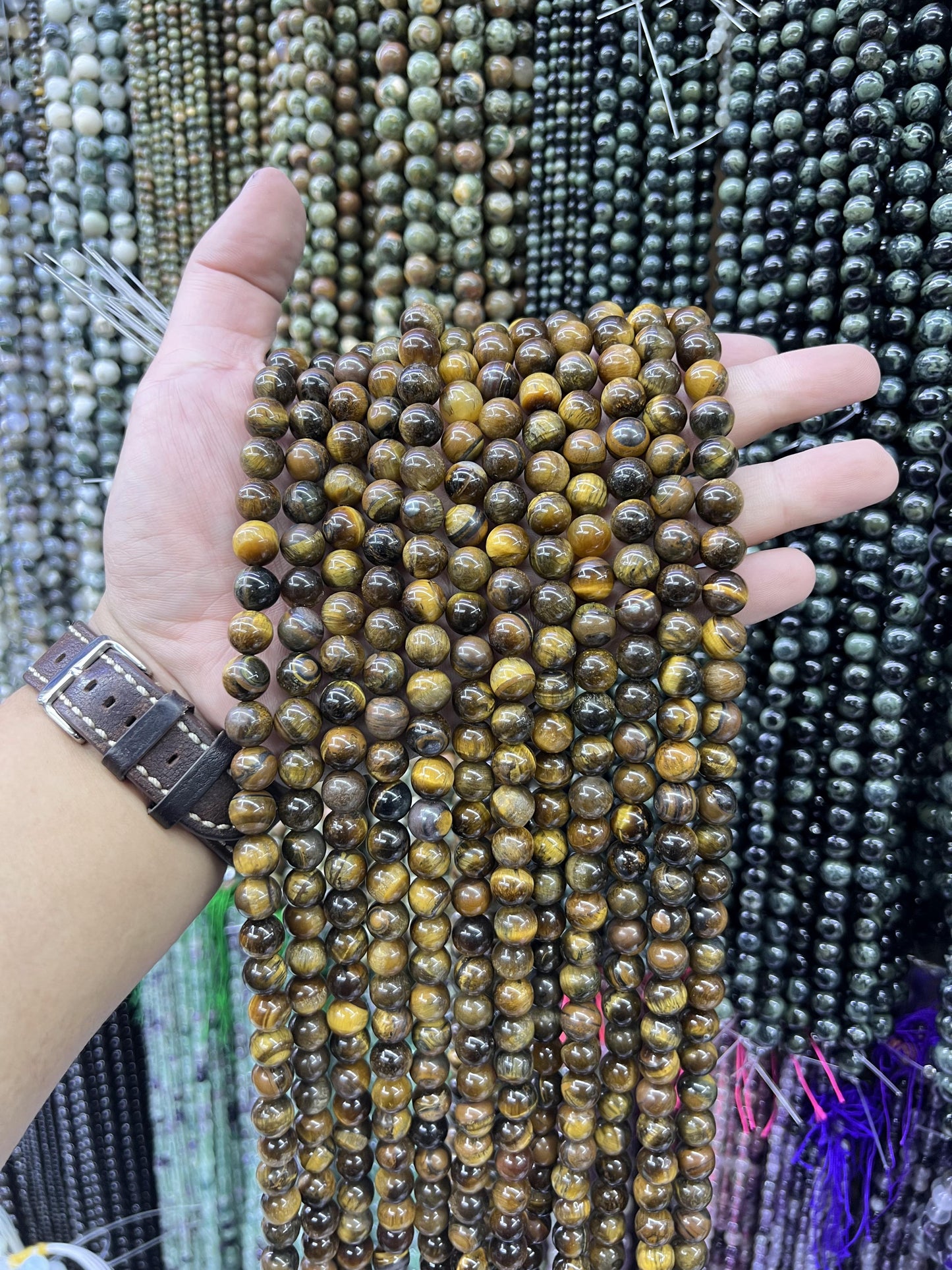 $ 1 8mm  loose beads