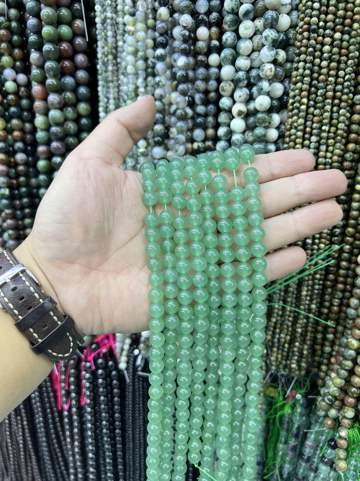 $ 1 8mm  loose beads