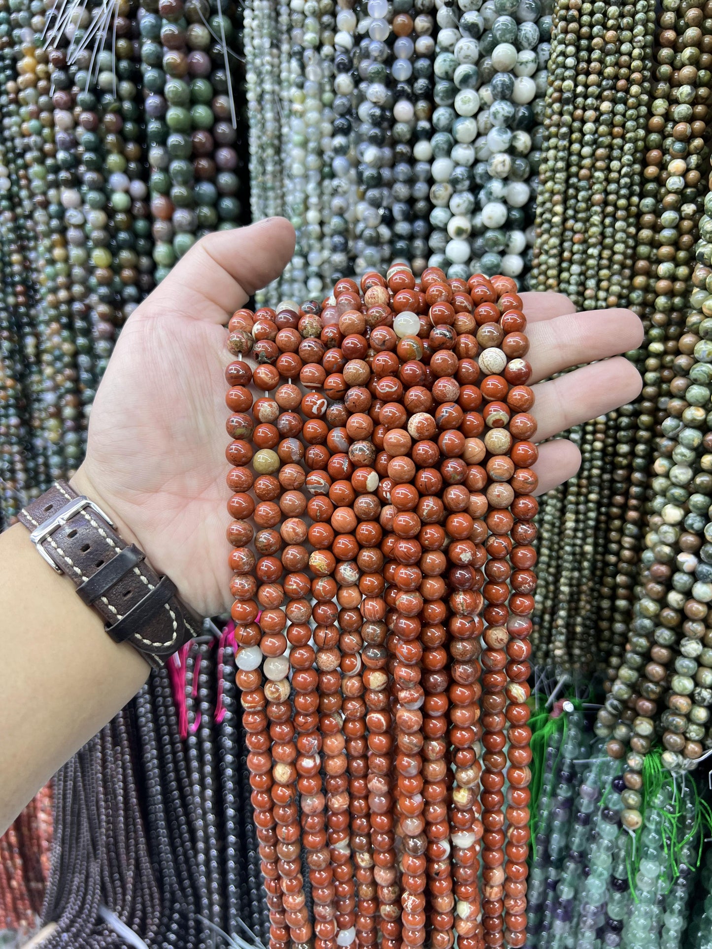 $ 1 8mm  loose beads