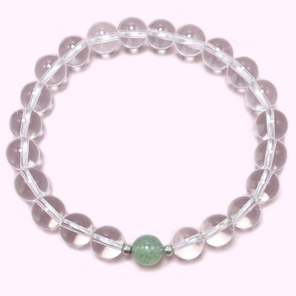 Natural Clear Quartz to Improve Body and Health Crystal  Bracelet