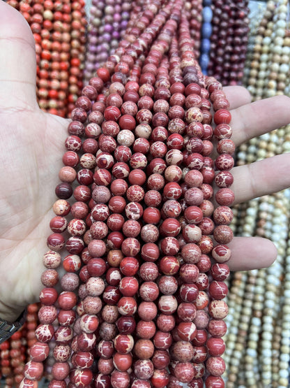 Sea Sediment Imperial Jasper Loose Beads Free Shiping