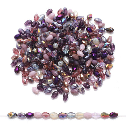 200pcs Medium Hole Teardrop-Shaped Glass Beads