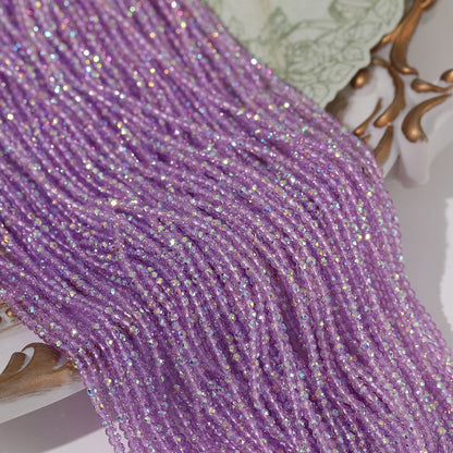 5 Strands Super Shiny Faceted Glass Seed Beads