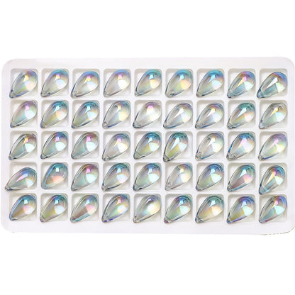 30pcs 9x15mm Teardrop Glass Pendants Beads