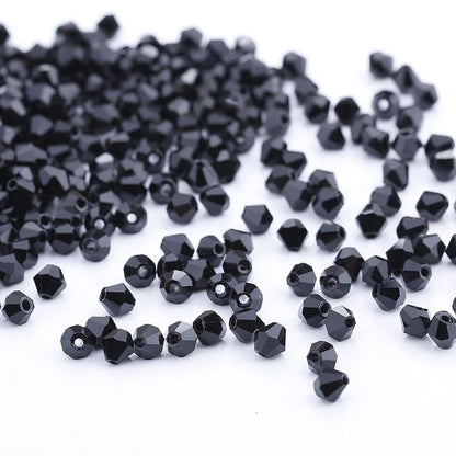 100pcs Shiny Faceted Austria Crystal Beads Bicone Beads