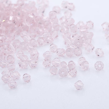 100pcs Shiny Faceted Austria Crystal Beads Bicone Beads