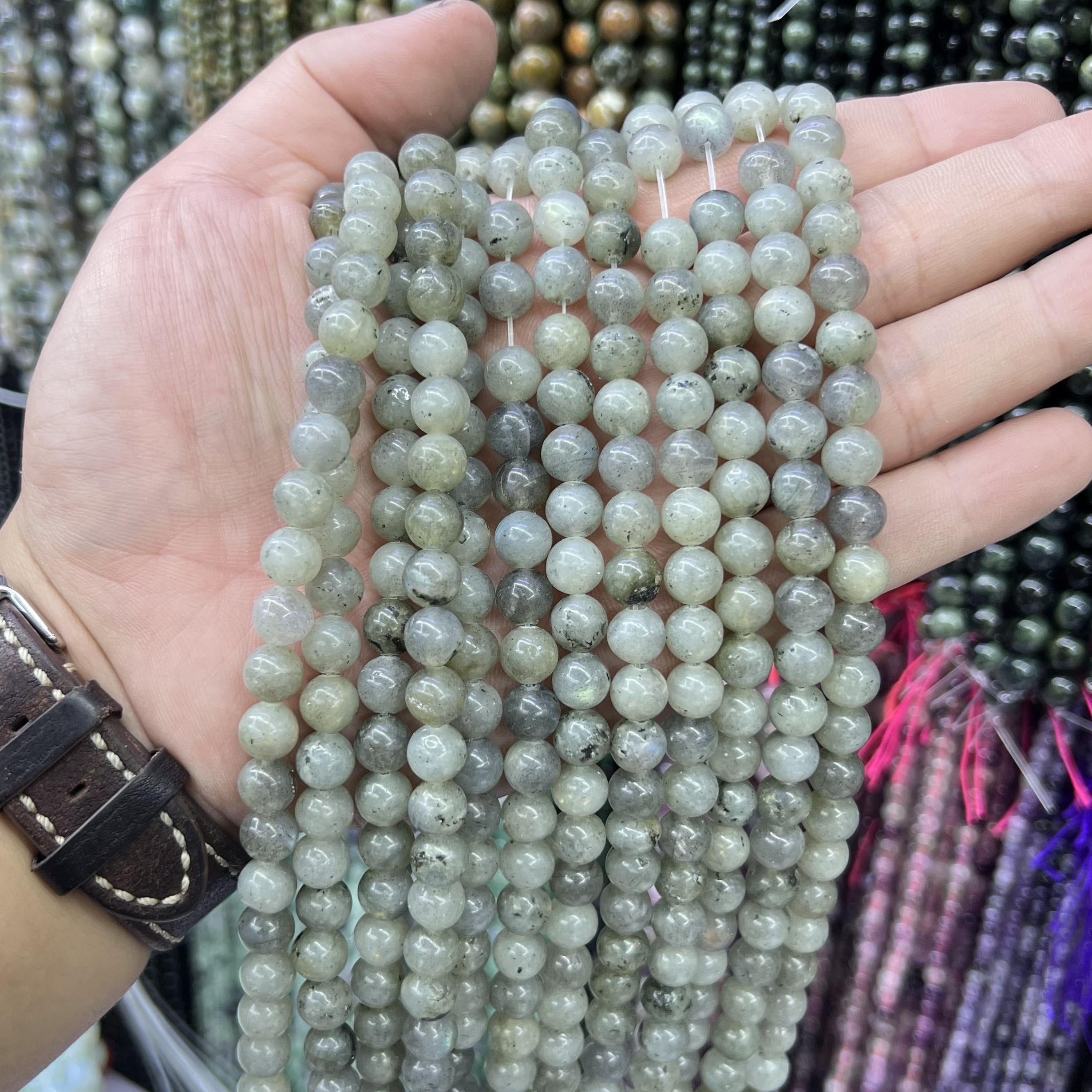 $2.5--8mm semi precious beads #1 Free Shipping