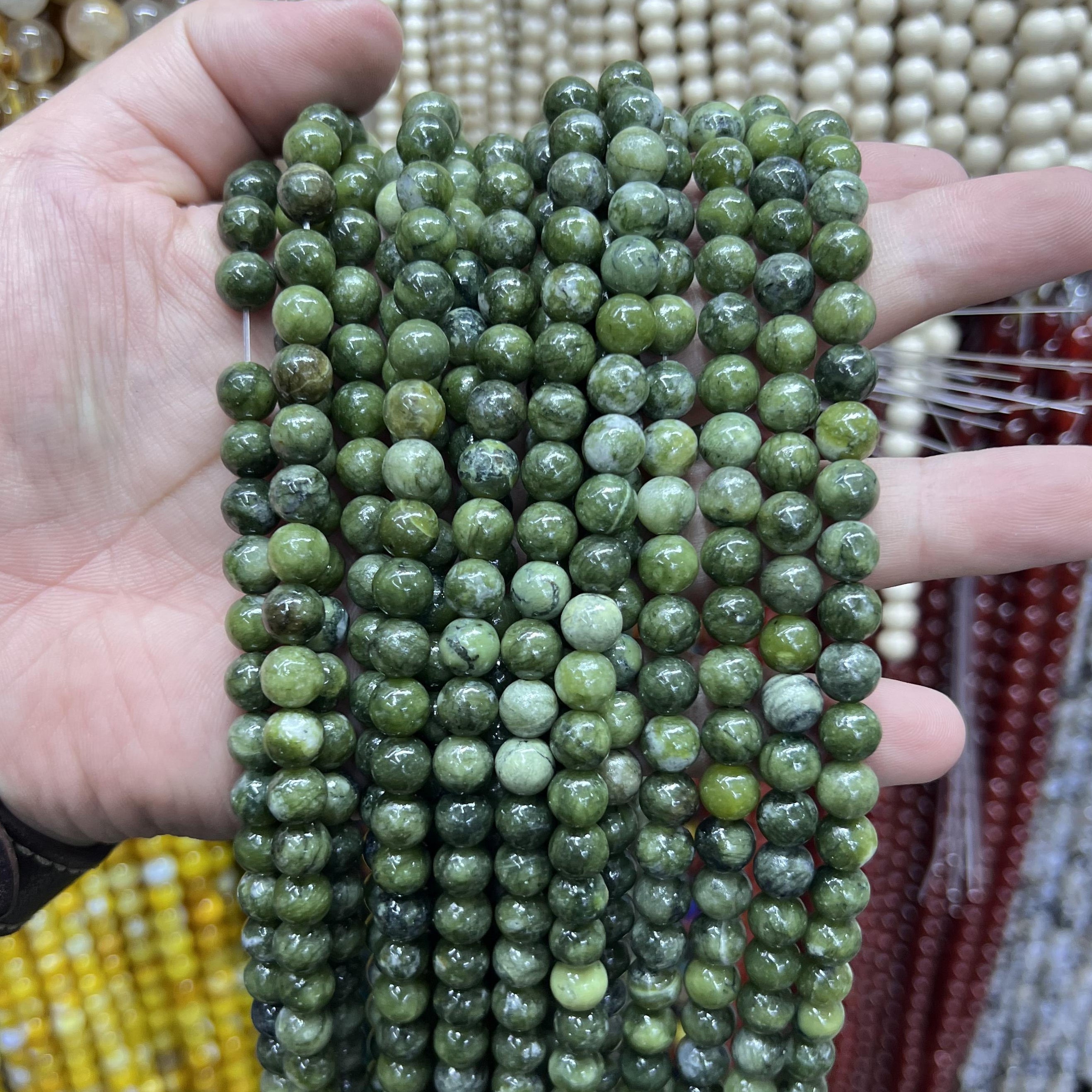 $2.5--8mm #2 Semi- Precious beadsFree Shipping