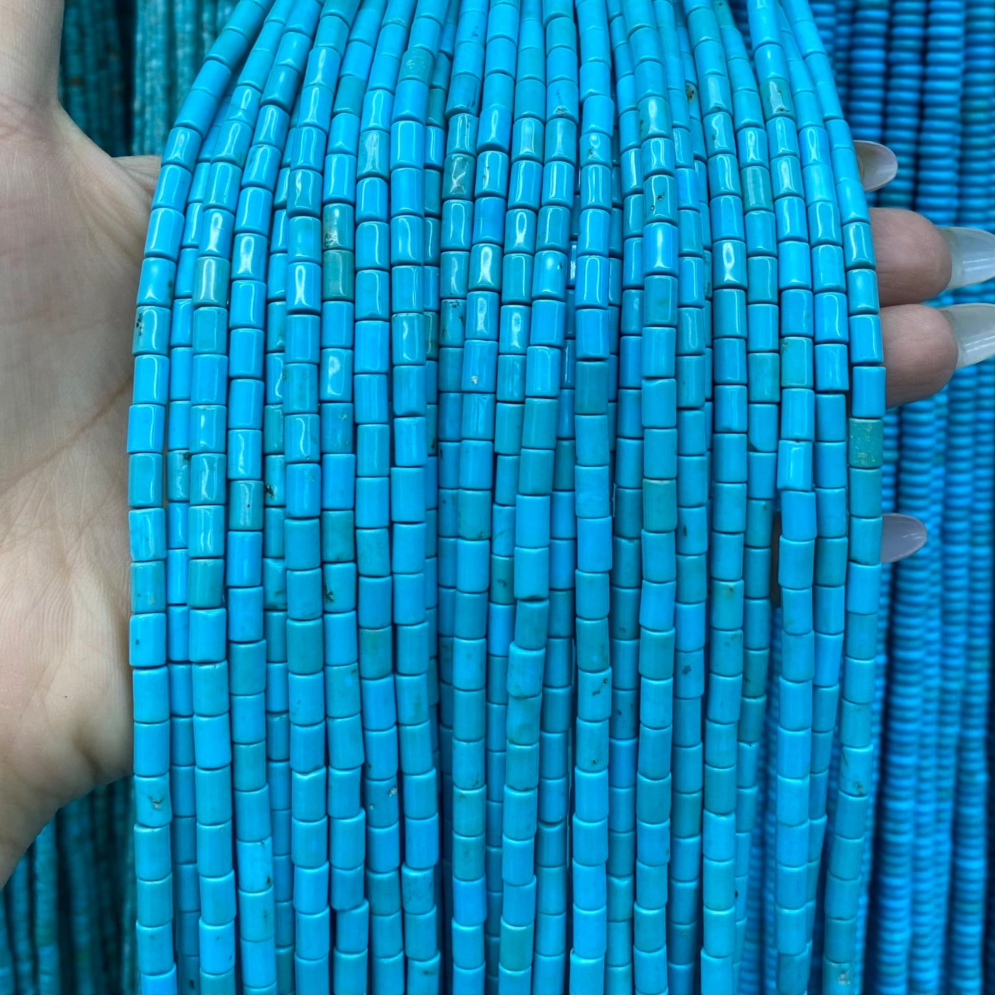 Turquoise Loose Beads Round Fcaeted Rice Rondelle Flat Oval Irregular Shape Beads